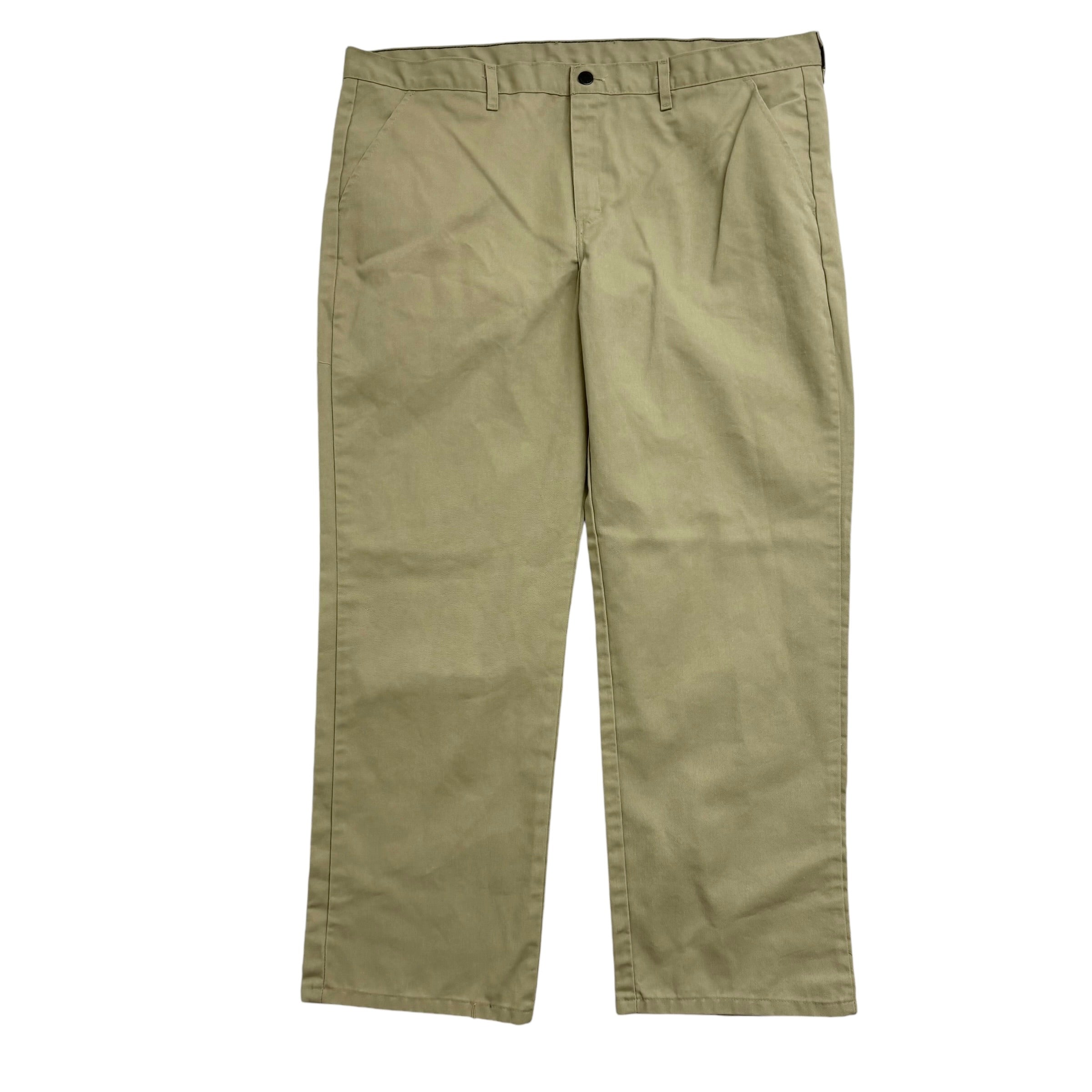 Dickies Trousers W40 L30 Mens Beige Pants Relaxed Straight Fit Workwear