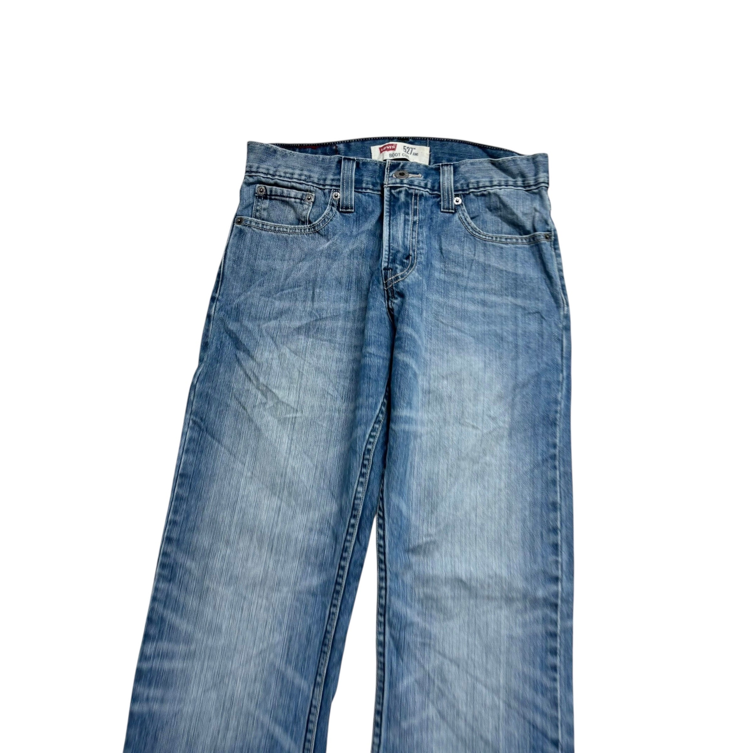 Levis 527 Jeans W29 L32 Mens Mid Blue Regular Bootcut Fit Vintage Denim (E)