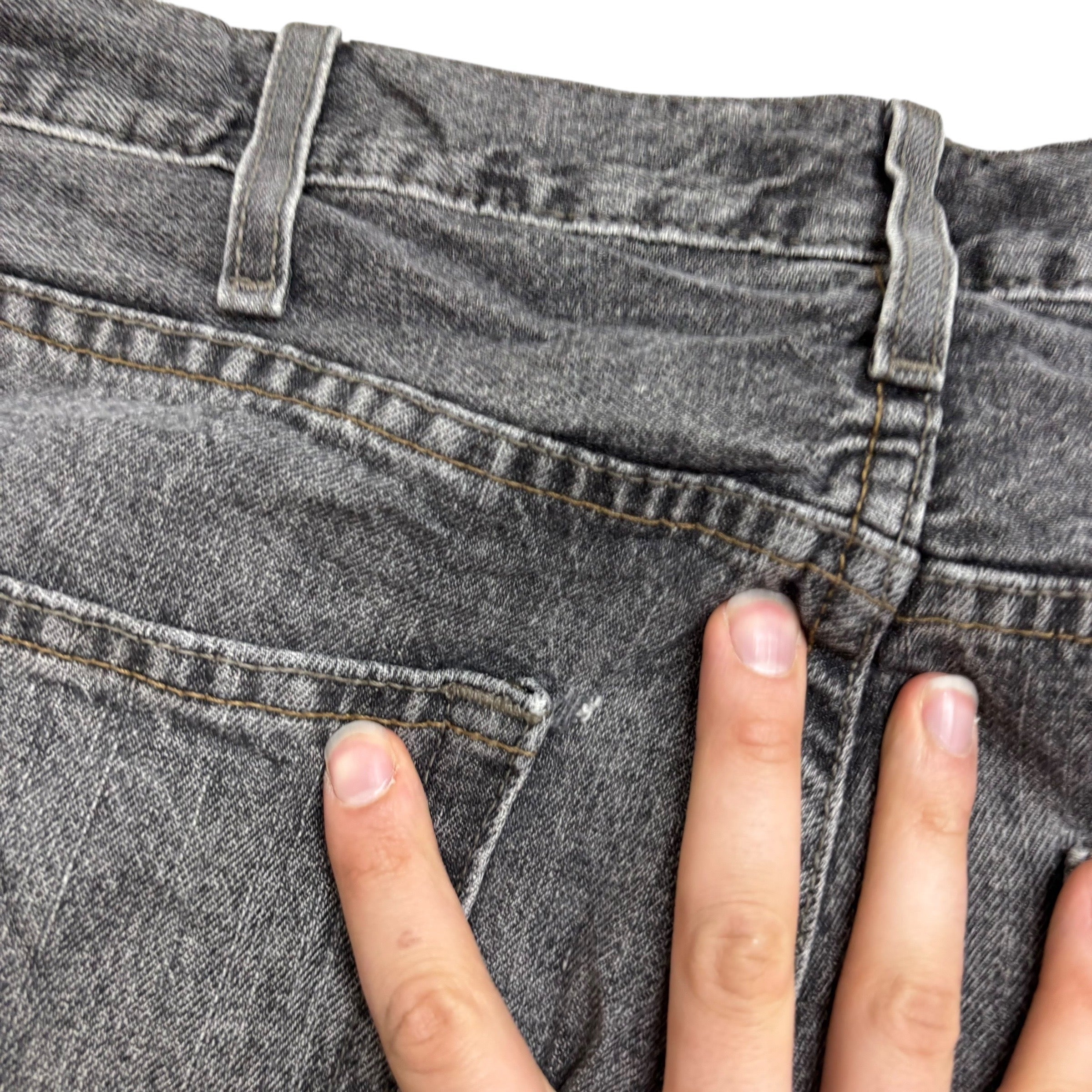 Levis Signature Jeans W40 L32 Mens Grey Baggy Relaxed Fit Vintage Denim