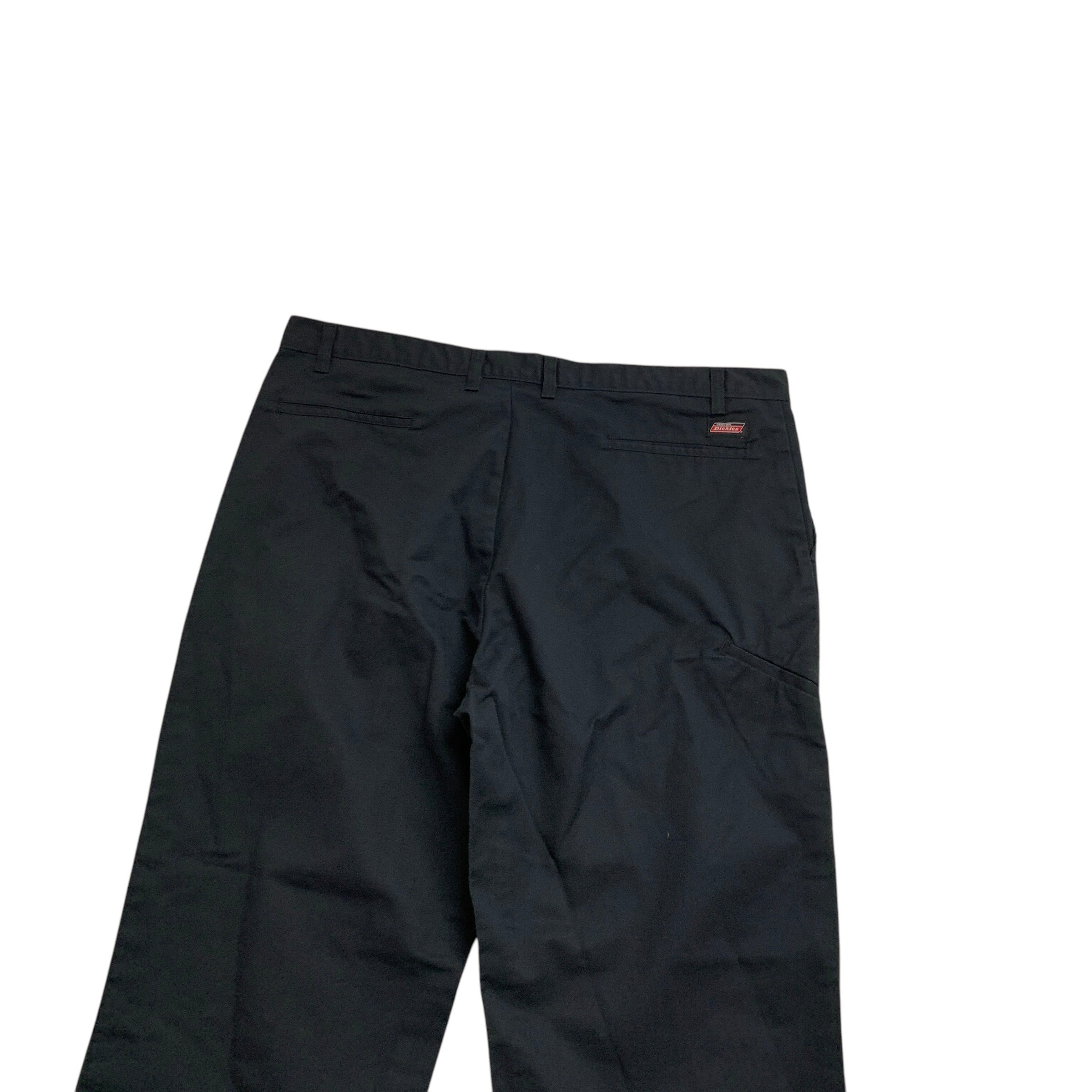 Dickies Trousers W42 L32 Mens Black Pants Relaxed Straight Fit Workwear