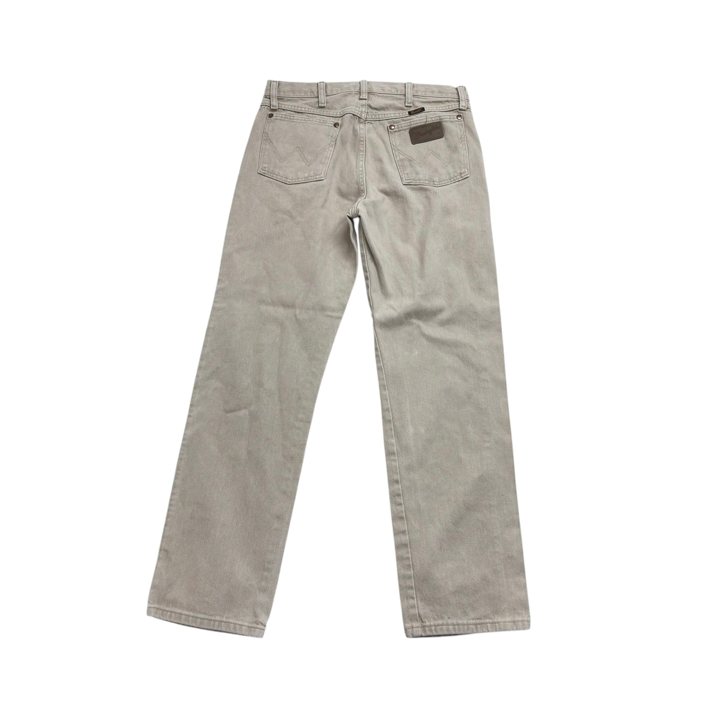 Wrangler Jeans Cowboy Cut W32 L32 Mens Cream 13MWZ Original Fit Denim