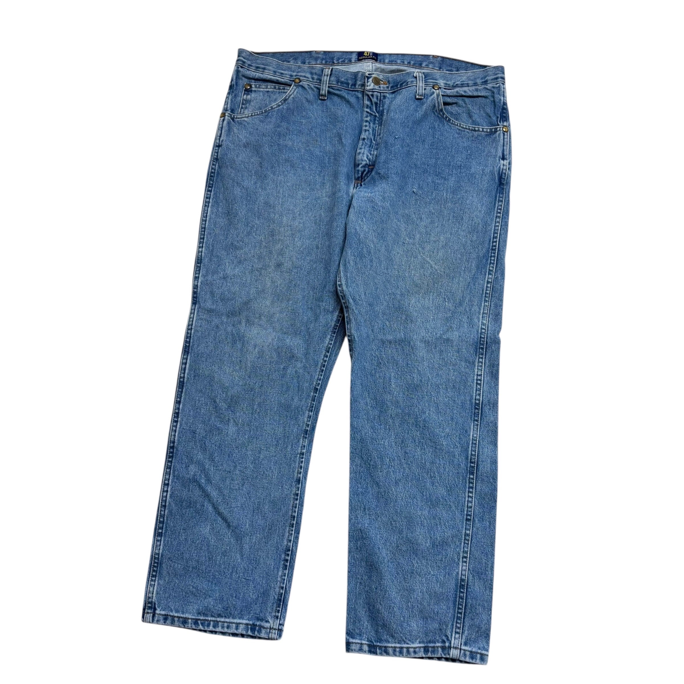 Wrangler Jeans Cowboy Cut W38 L29 Mens Light Blue 47MWZ Original Fit Denim