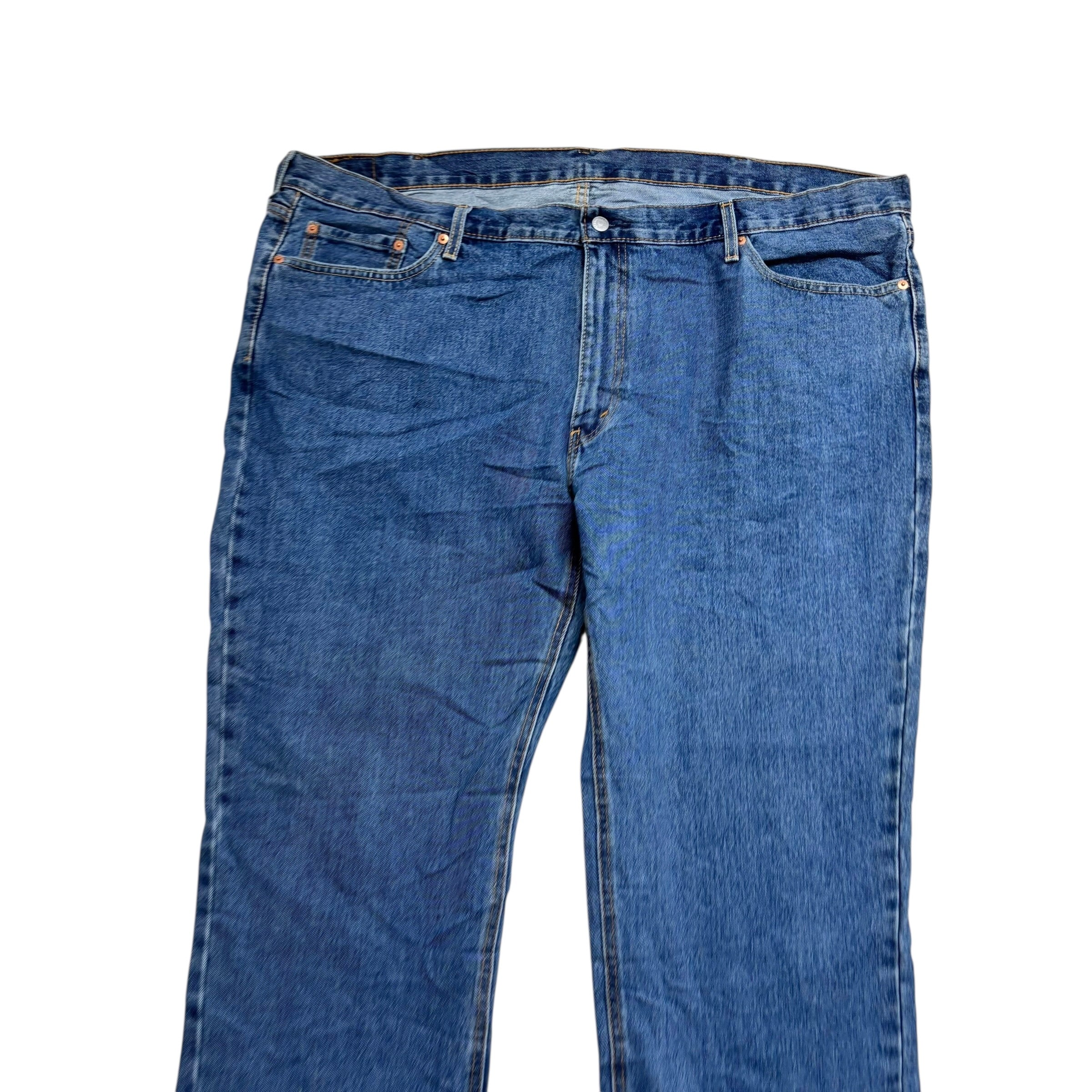 Levis 541 Jeans W48 L34 Mens Mid Blue Athletic Tapered Fit Denim (E)