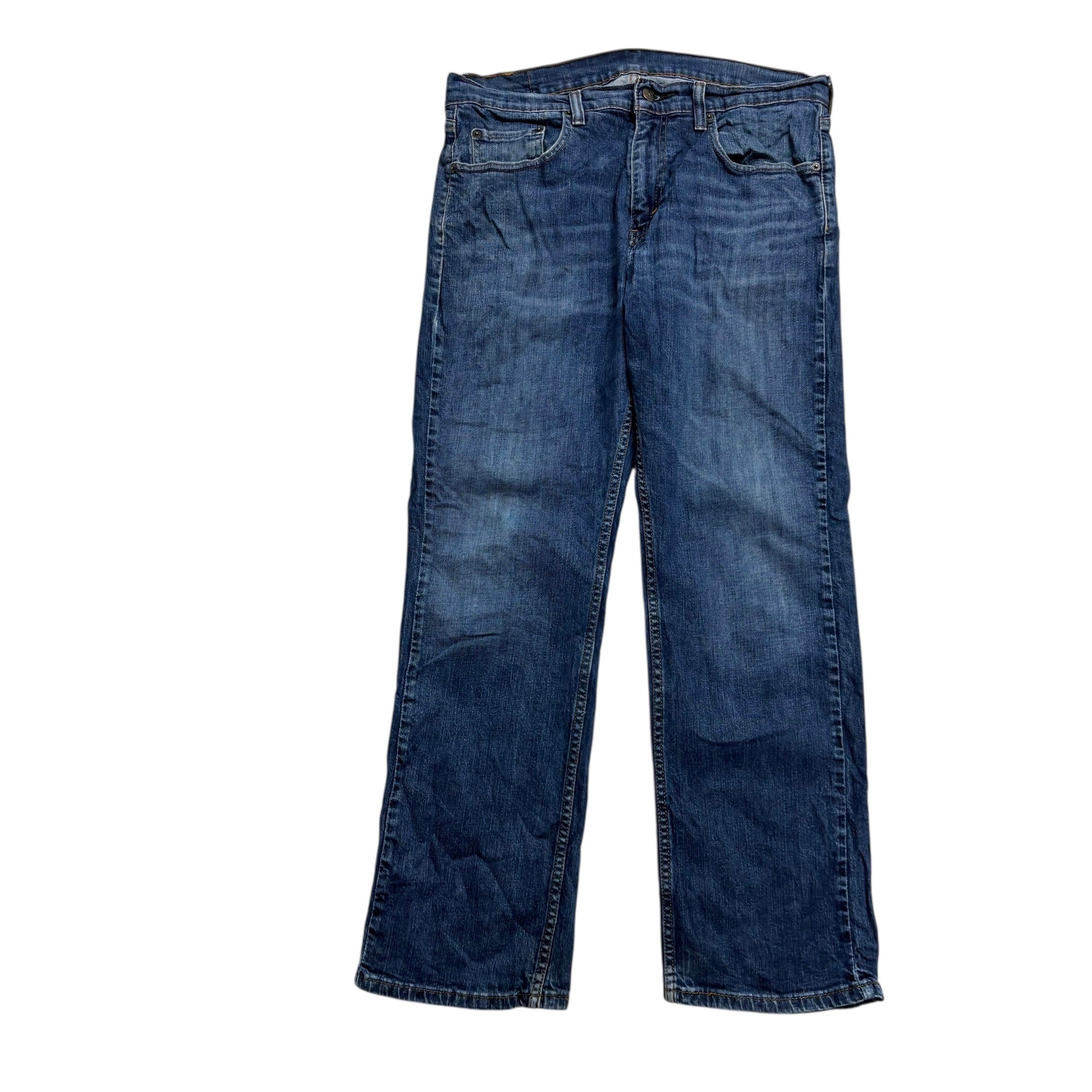 Levis 559 Jeans W33 L30 Mens Mid Blue Relaxed Straight Fit Stretch Denim (F)
