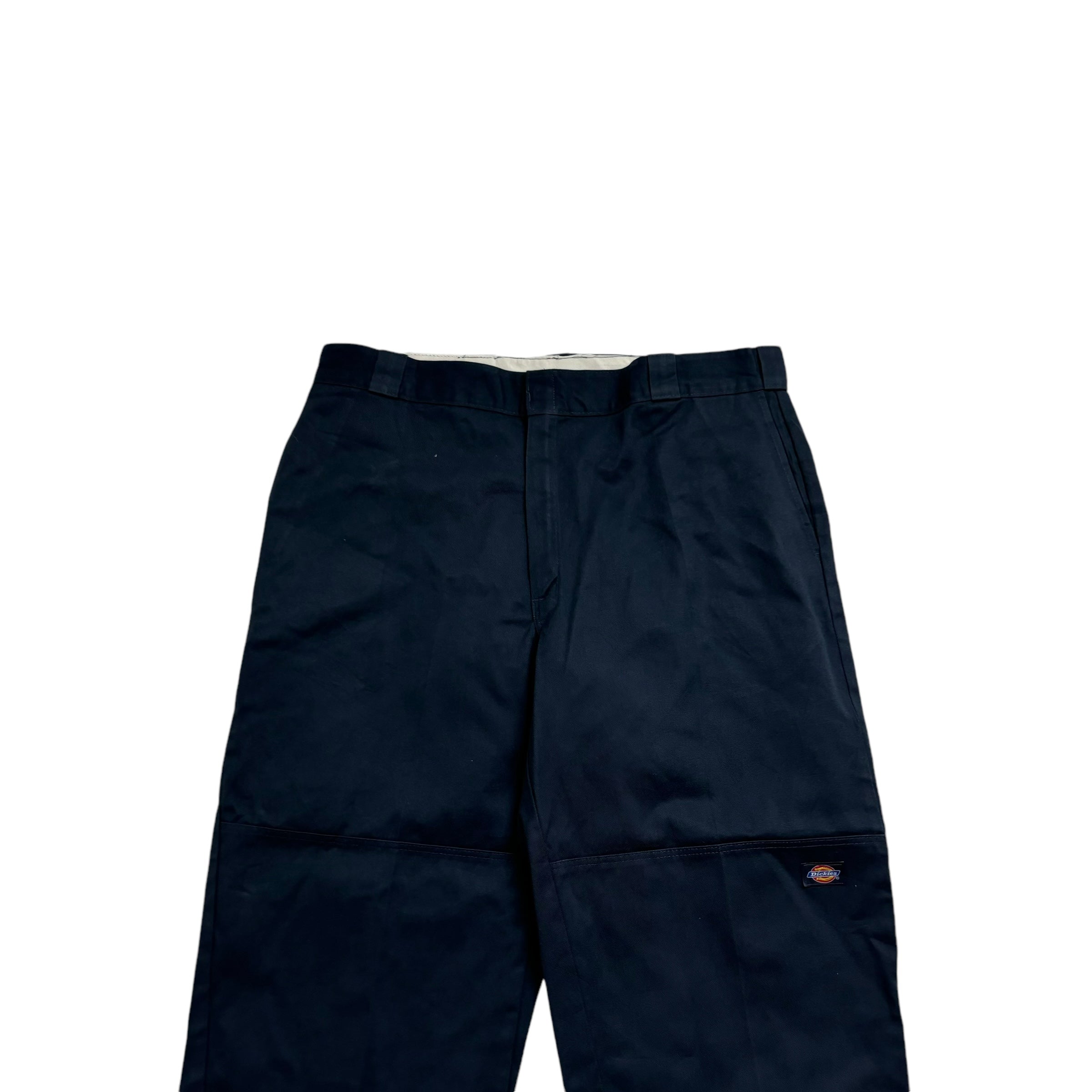 Dickies Double Knee Trousers W40 L30 Mens Navy Blue Pants Baggy Relaxed Workwear