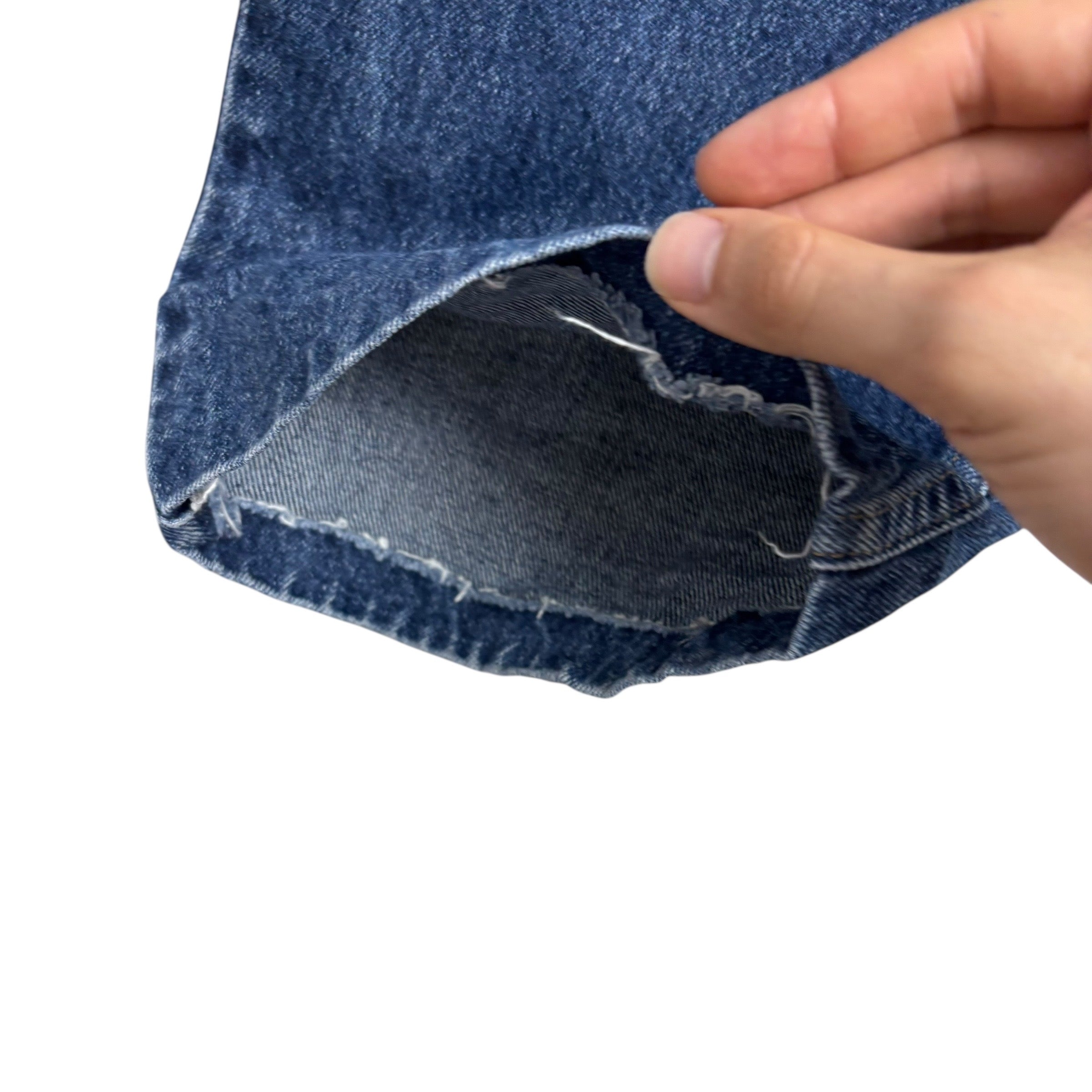 Wrangler Jeans W42 L29 Mens Mid Blue Regular Straight Fit Denim