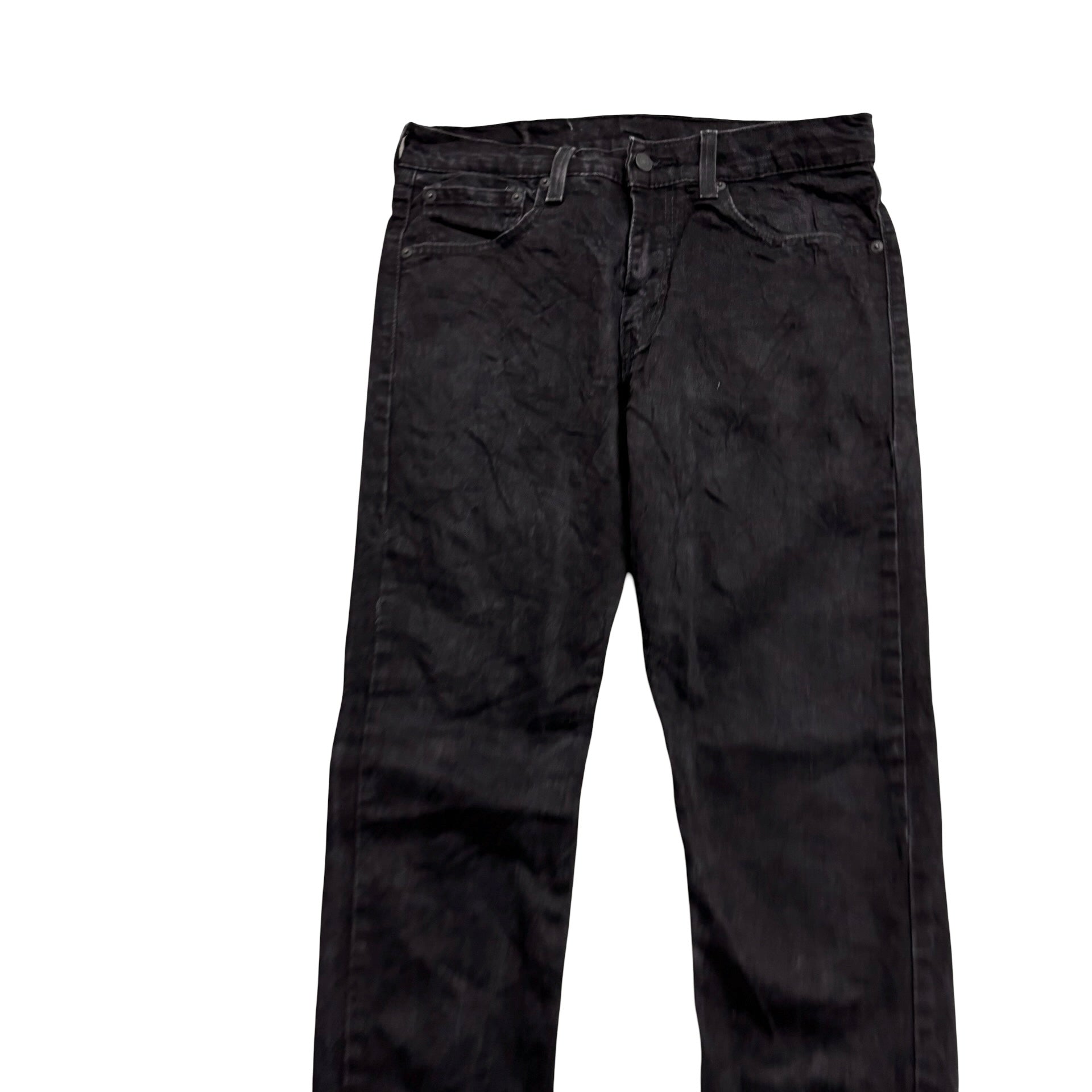 Levis 512 Jeans W31 L31 Mens Black Slim Tapered Fit Stretch Denim (E)