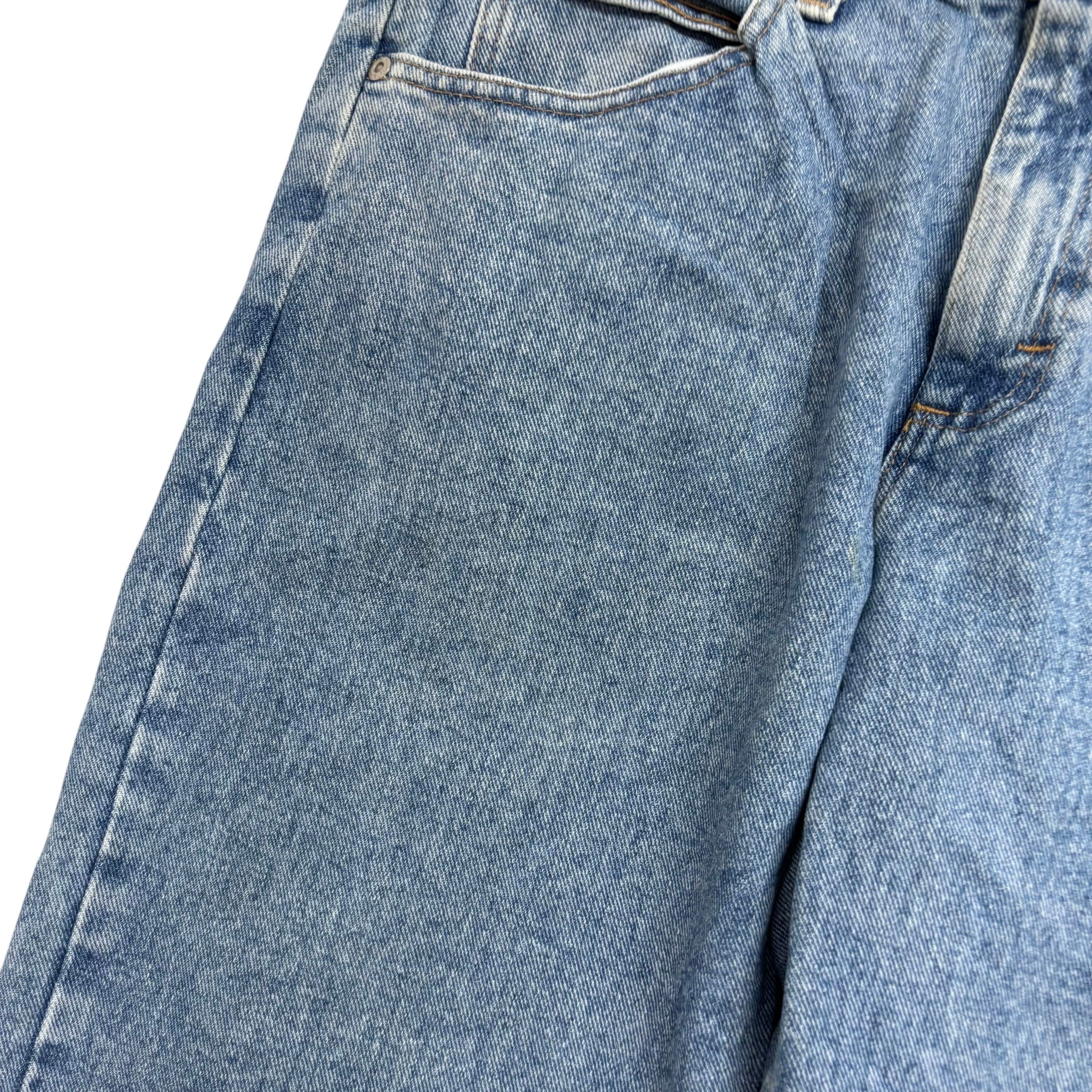 Wrangler Jeans W33 L29 Mens Light Blue Relaxed Straight Fit Vintage Denim (F)