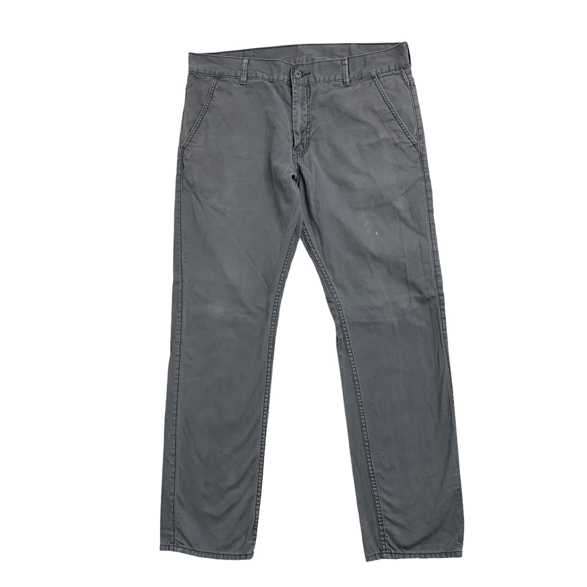 Levis 511 Chino Trousers W38 L32 Mens Grey Slim Fit Cotton Pants