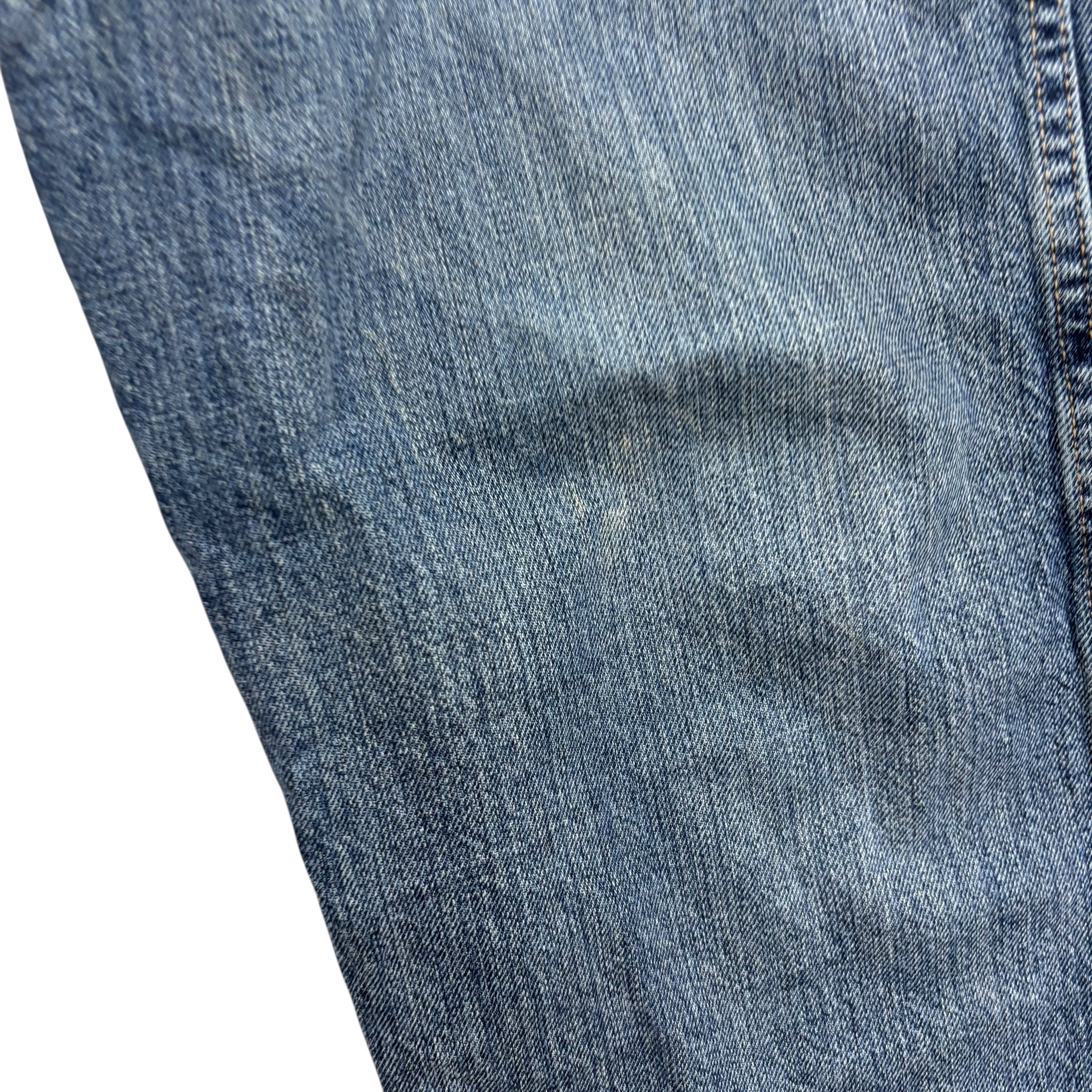 Wrangler Jeans W38 L34 Mens Mid Blue Relaxed Straight Fit Vintage Denim (F)