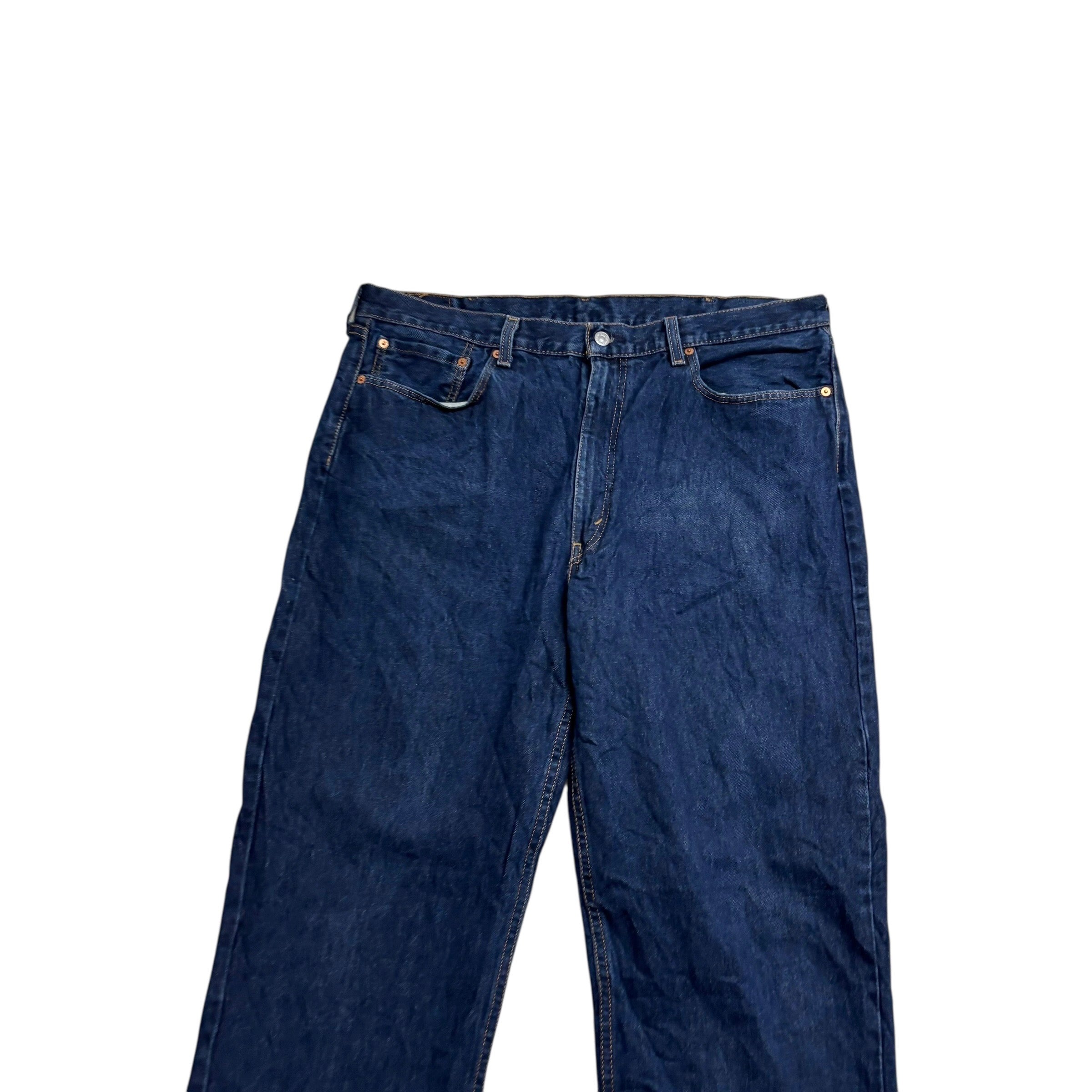 Levis 550 Jeans W40 L34 Mens Dark Blue Baggy Relaxed Straight Fit Denim (E)
