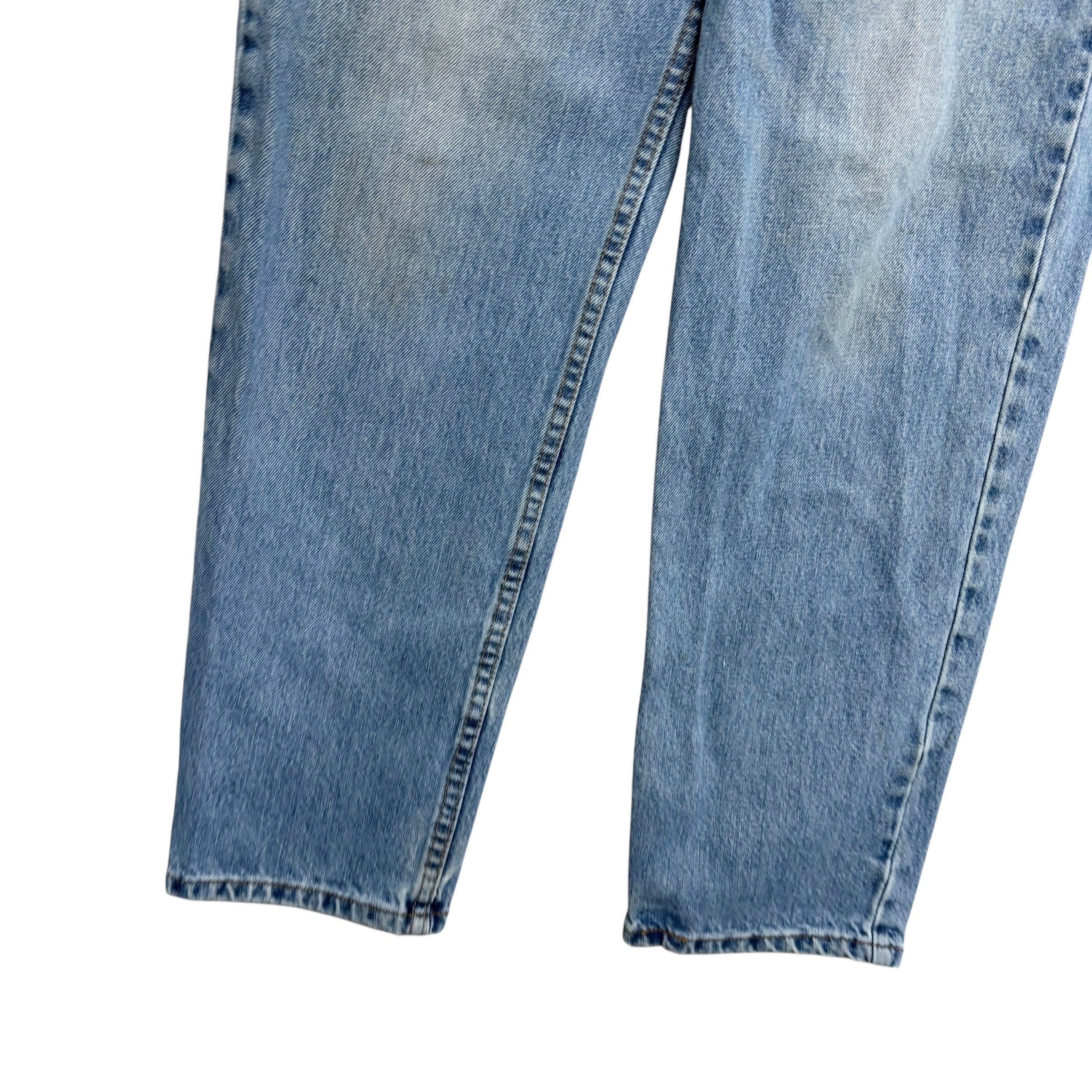 Levis 550 Jeans W31 L30 Mens Light Blue Relaxed Straight USA Made Vintage (F)