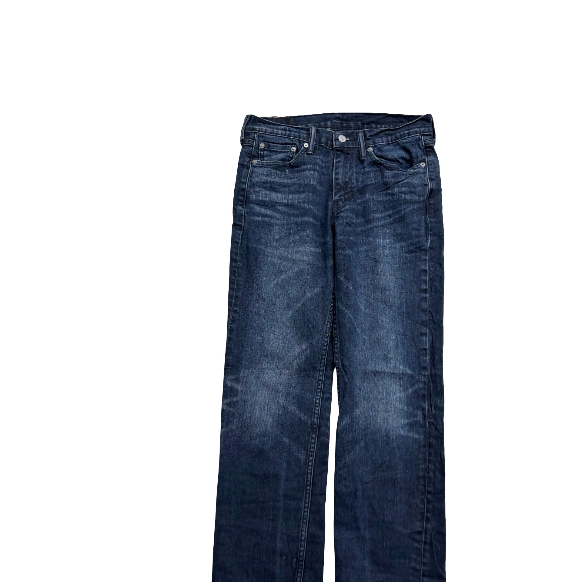 Levis 514 Jeans W29 L32 Mens Dark Blue Regular Straight Fit Stretch Denim (E)