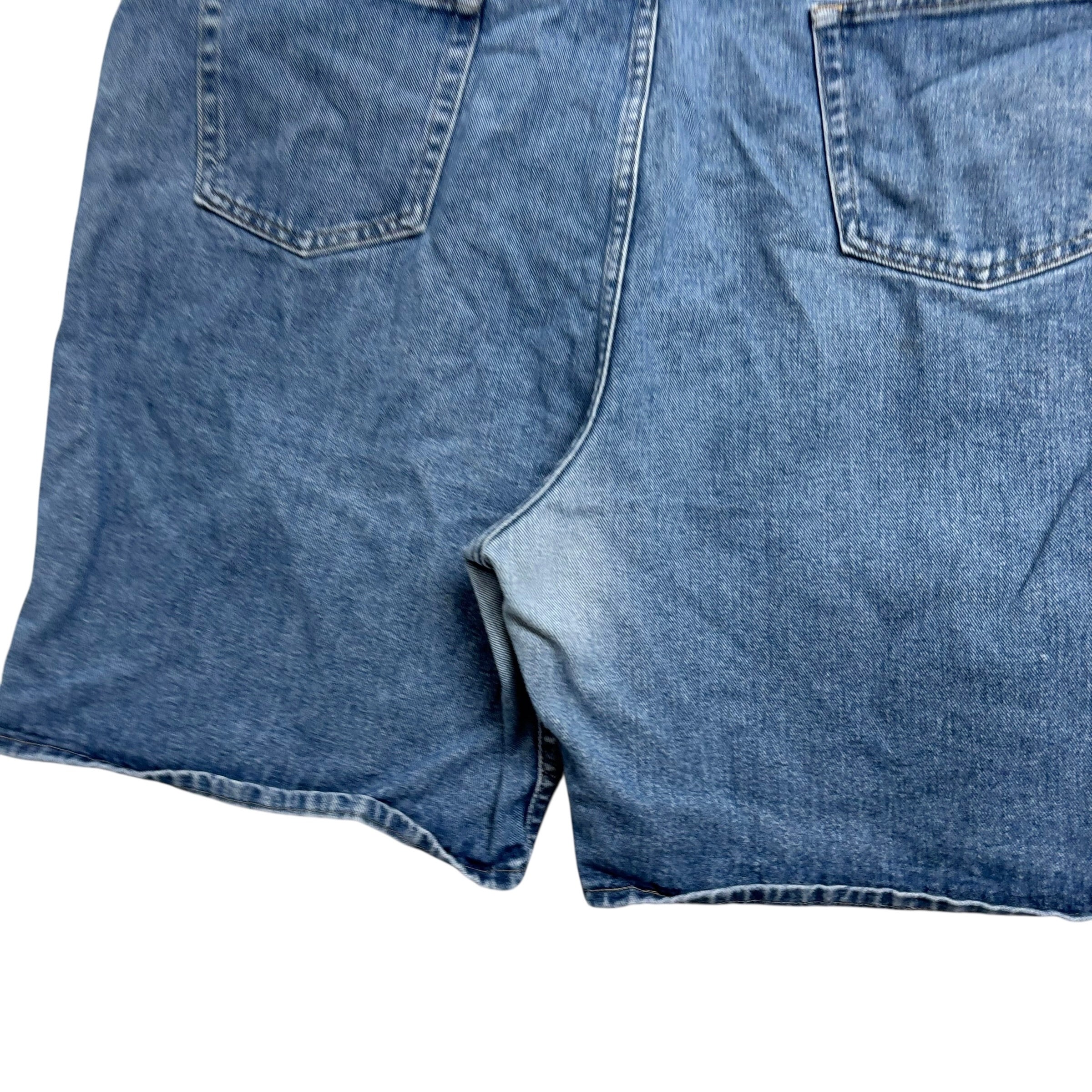 Wrangler Baggy Jorts W48 Mens Denim Shorts Mid Blue Relaxed Fit (F)