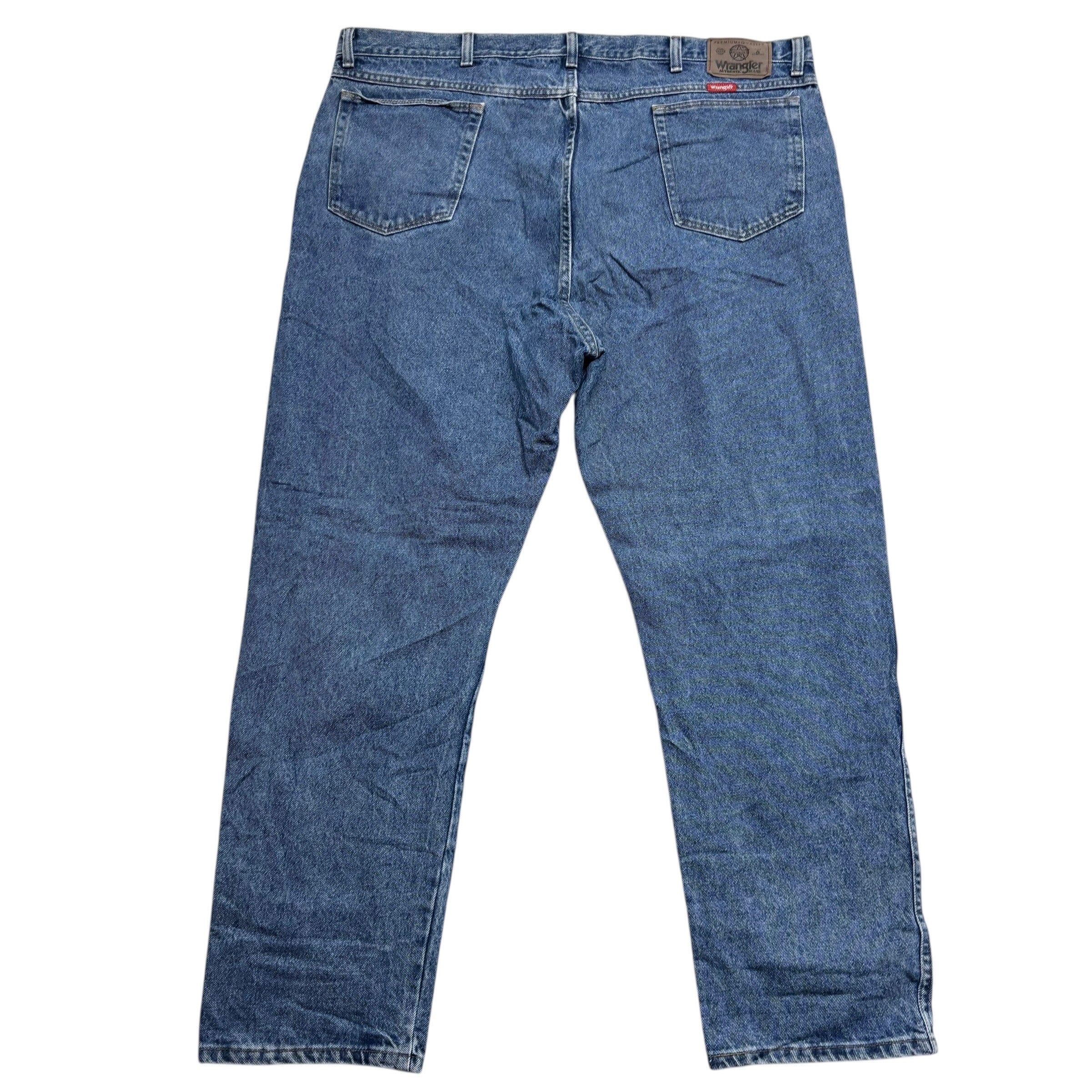 Wrangler Jeans W44 L30 Mens Mid Blue Regular Straight Fit Vintage Denim