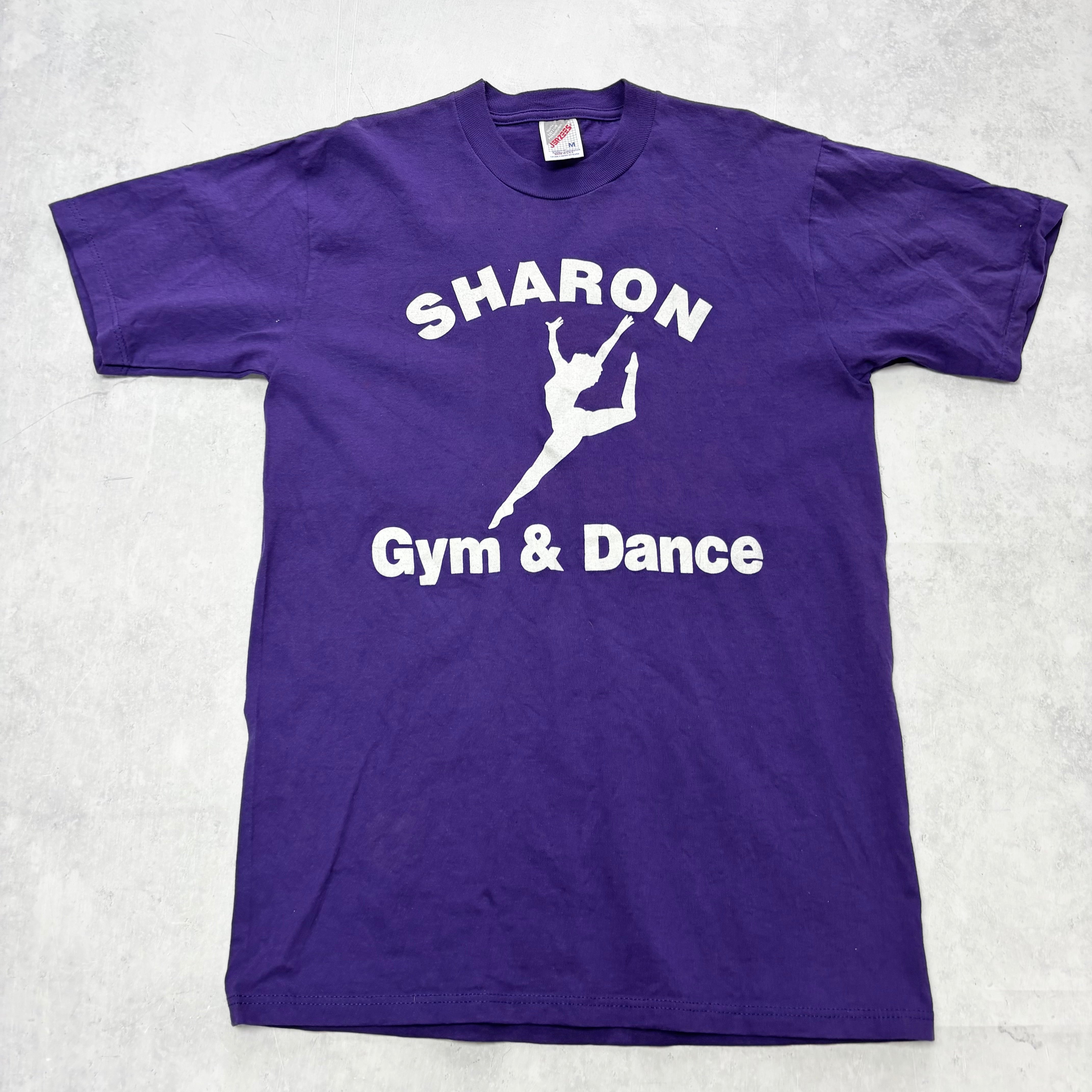 Vintage T Shirt Mens Medium Purple Graphic Print 90s Dance (E)