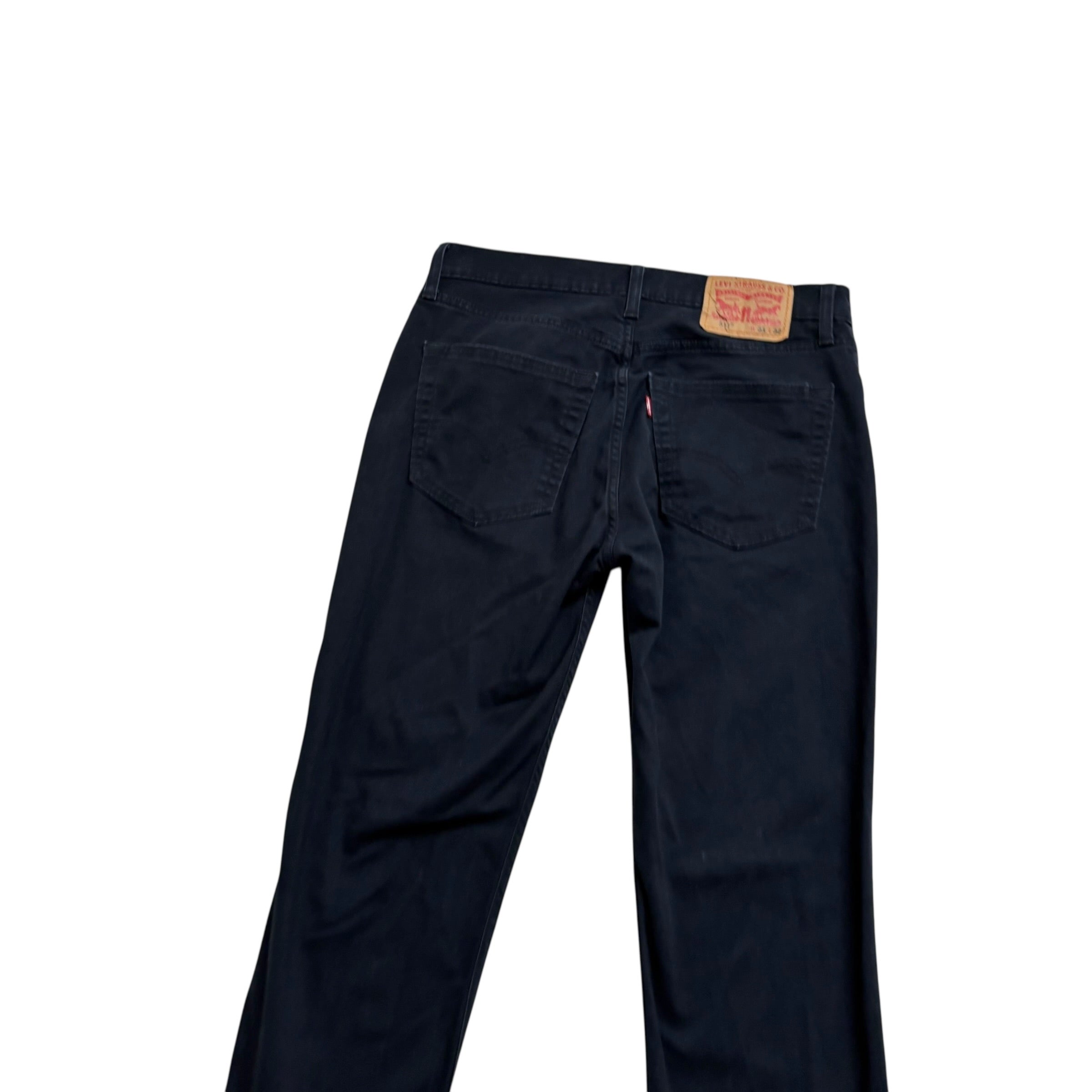 Levis 511 Trousers W31 L32 Mens Navy Blue Slim Fit Stretch Pants (E)