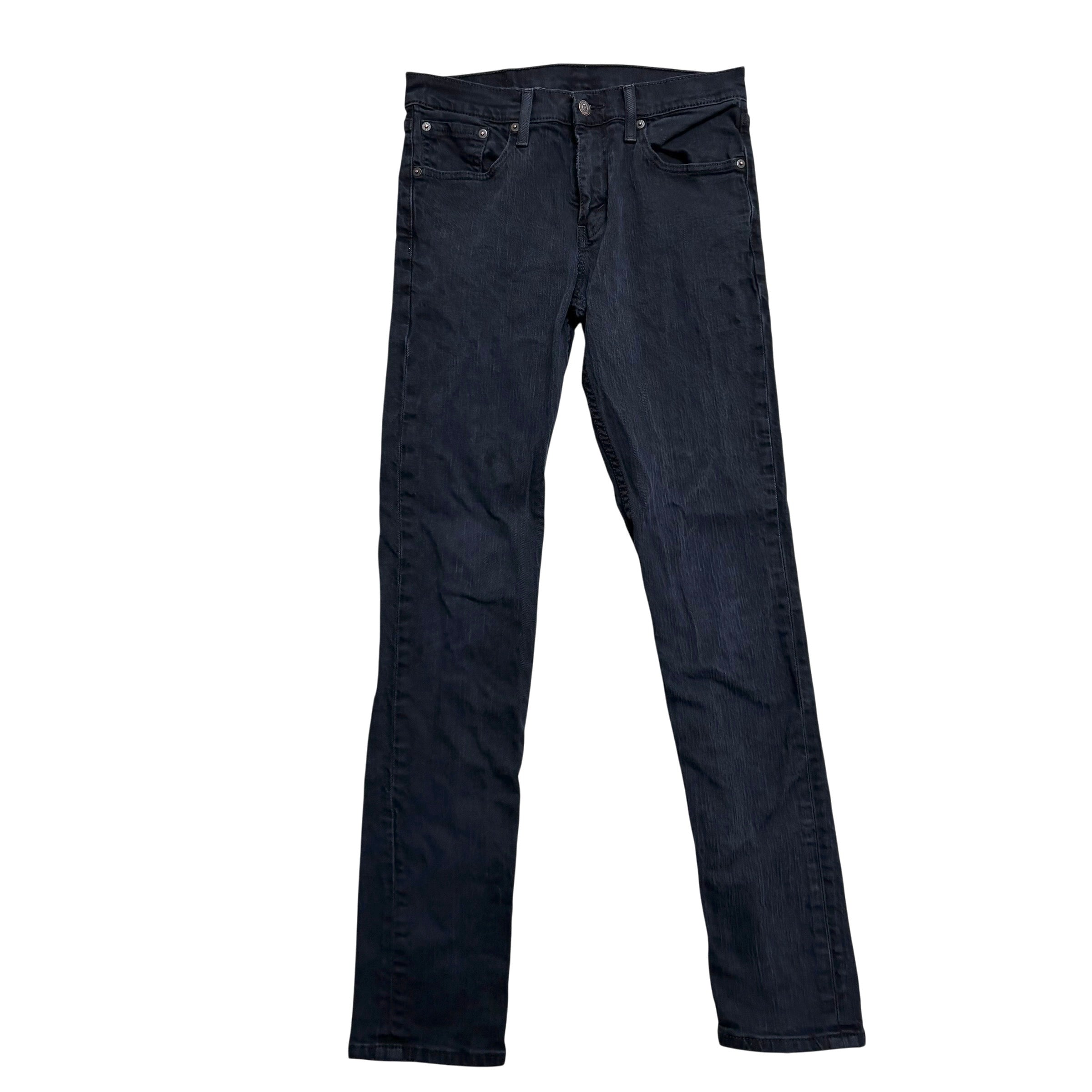 Levis 511 Jeans W29 L32 Mens Navy Blue Slim Fit Stretch Denim (E)