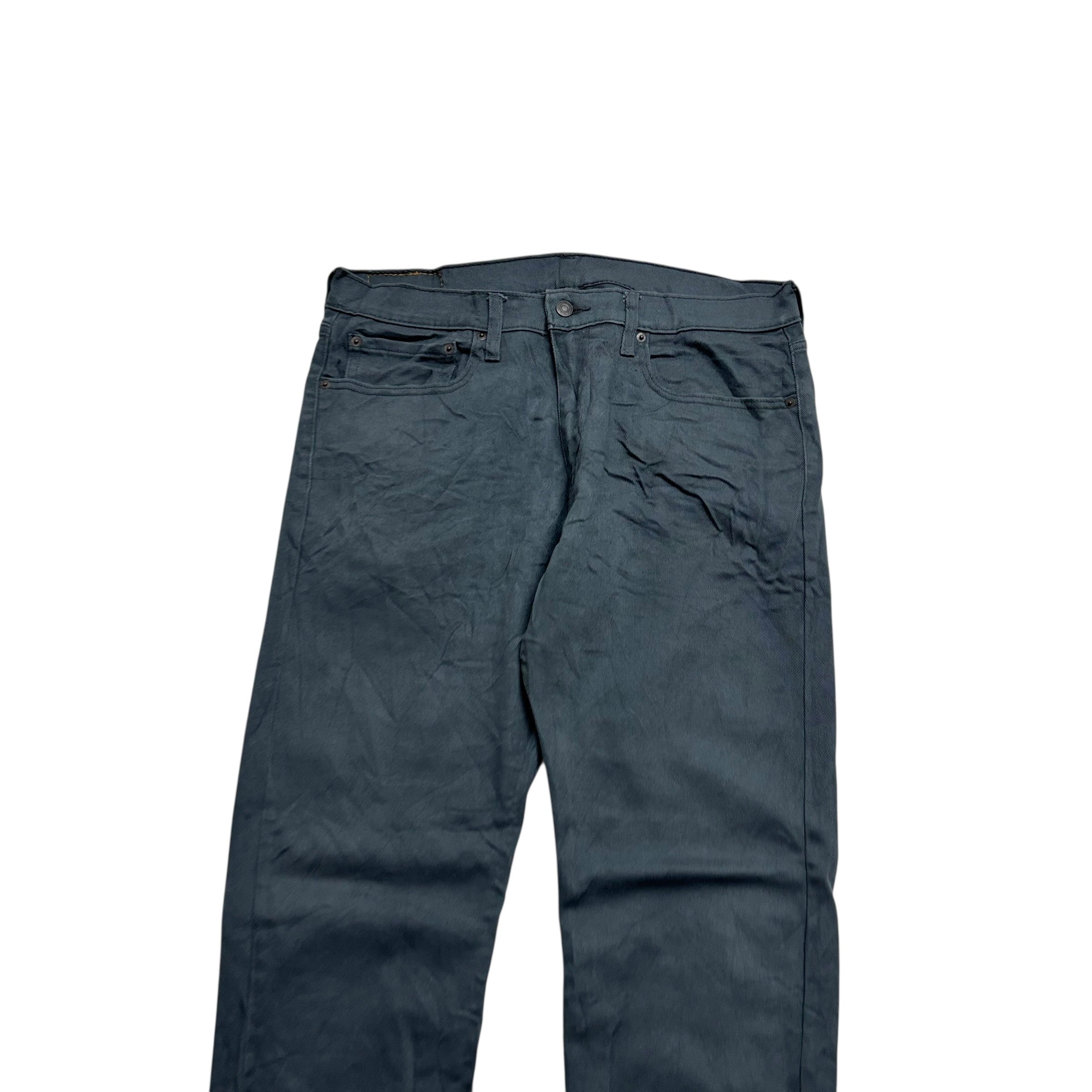 Levis 502 Trousers W34 L32 Mens Grey Regular Tapered Fit Cotton Pants (E)