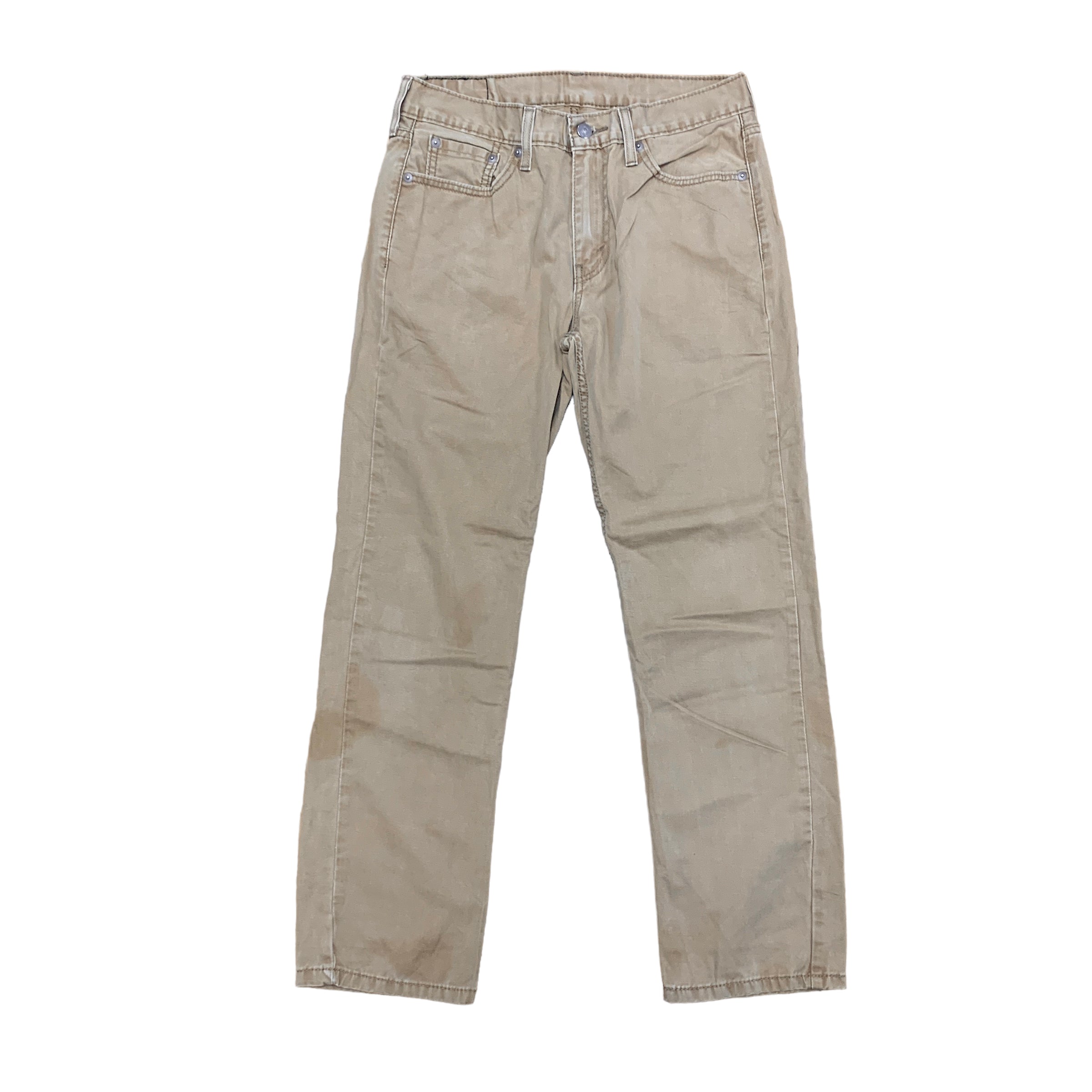 Levis 514 Trousers W30 L30 Mens Chino Brown Straight Fit