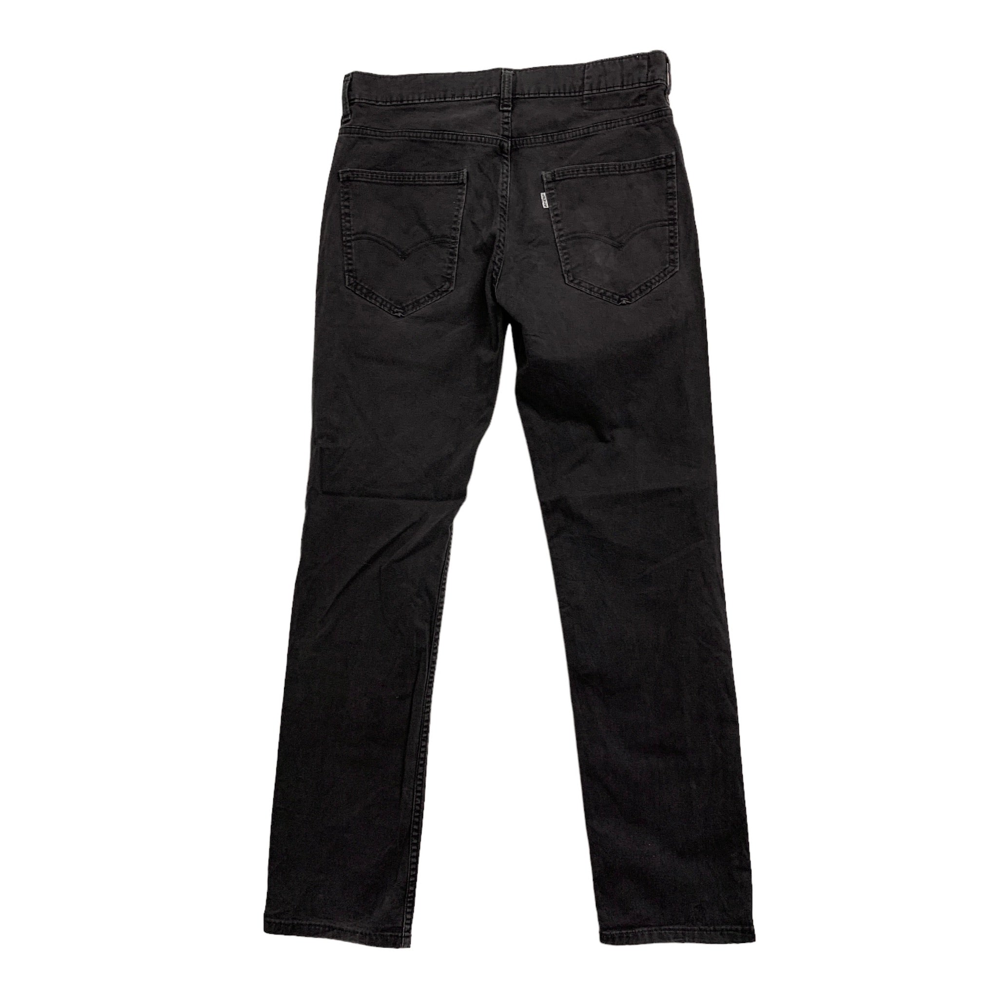 Levis 511 Chino Trousers W30 L32 Mens Black Slim Fit Stretch Cotton Pants