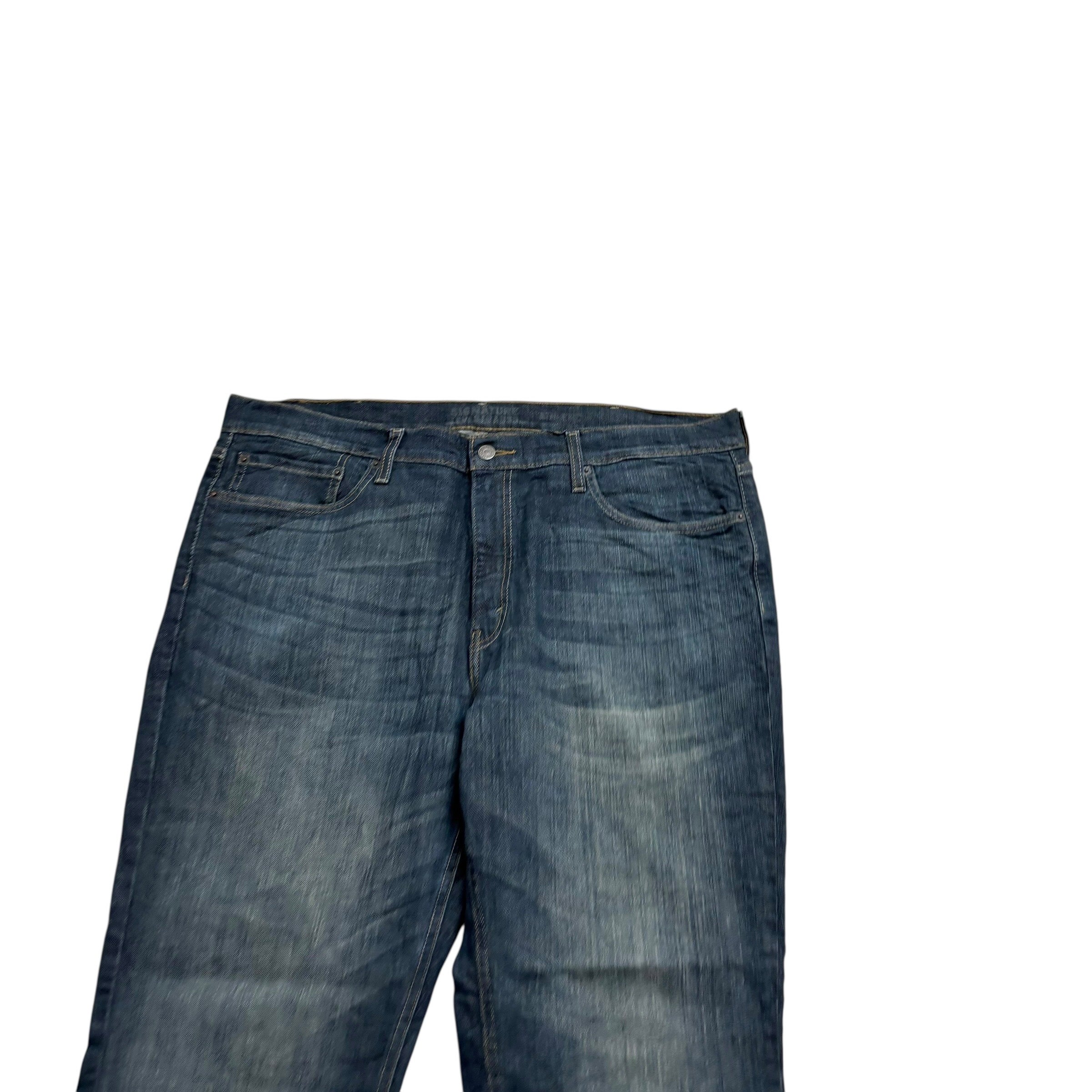 Levis Signature Jeans W40 L30 Mens Dark Blue Athletic Fit Stretch Denim