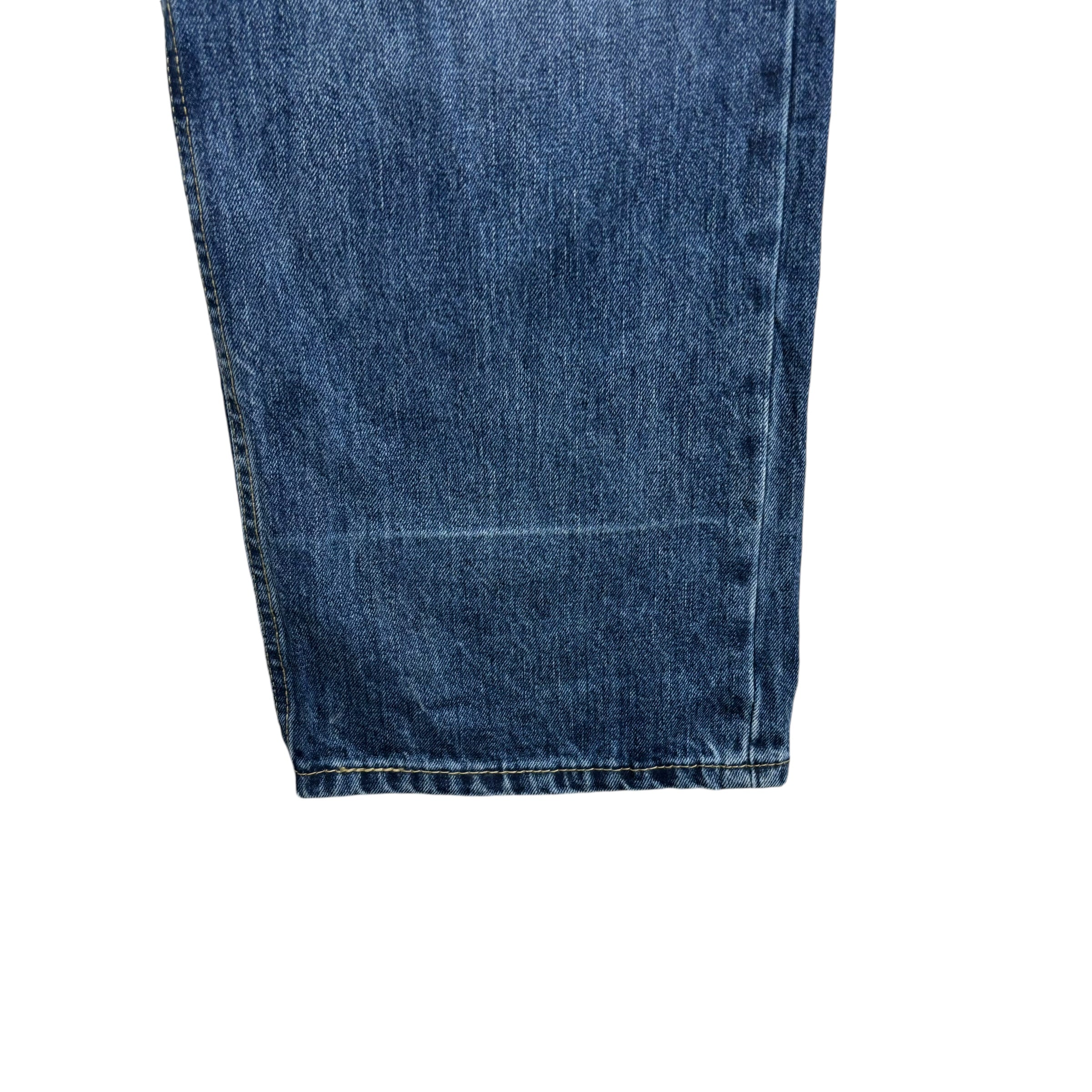 Levis 514 Jeans W42 L30 Mens Mid Blue Regular Straight Fit Denim