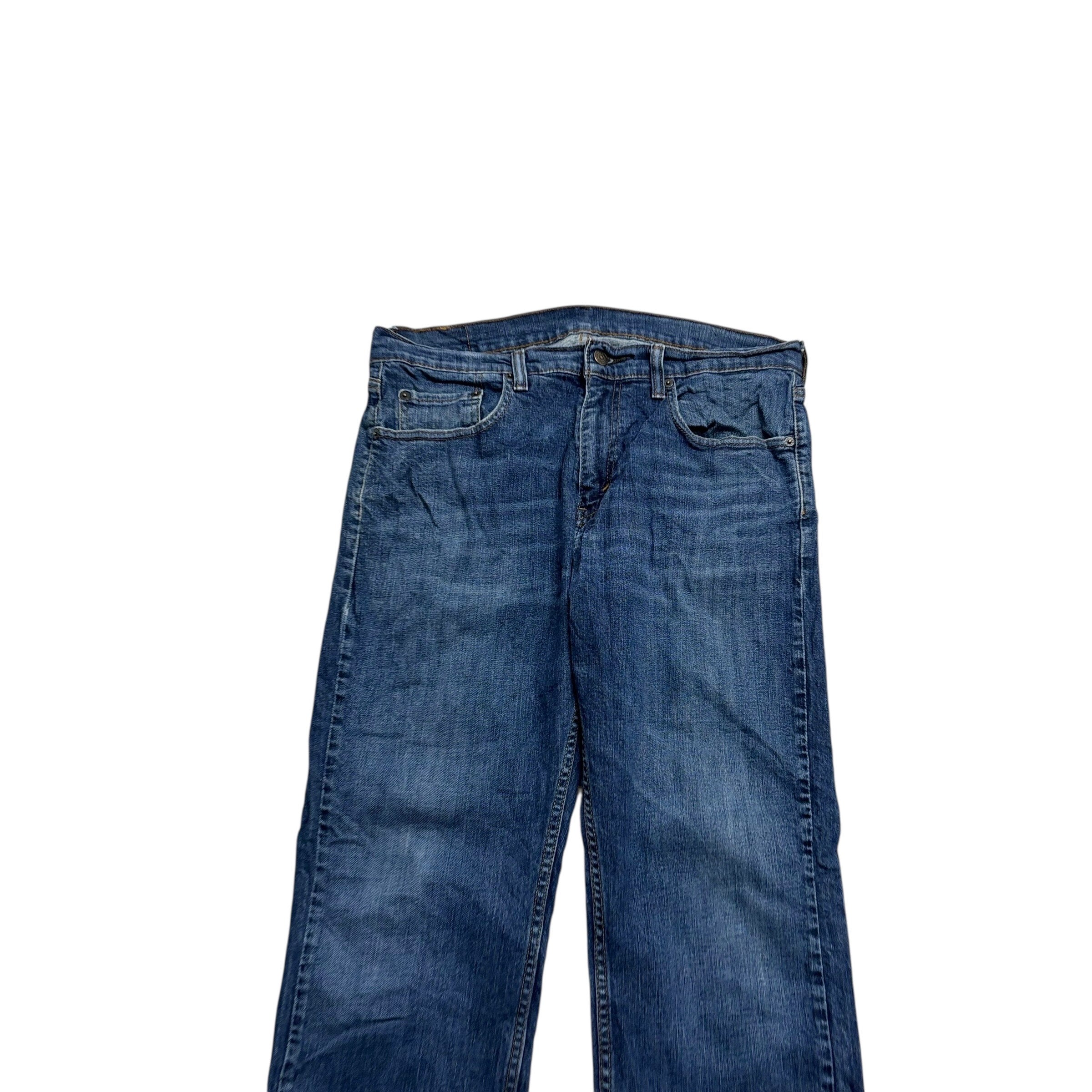 Levis 559 Jeans W33 L30 Mens Mid Blue Relaxed Straight Fit Stretch Denim (F)