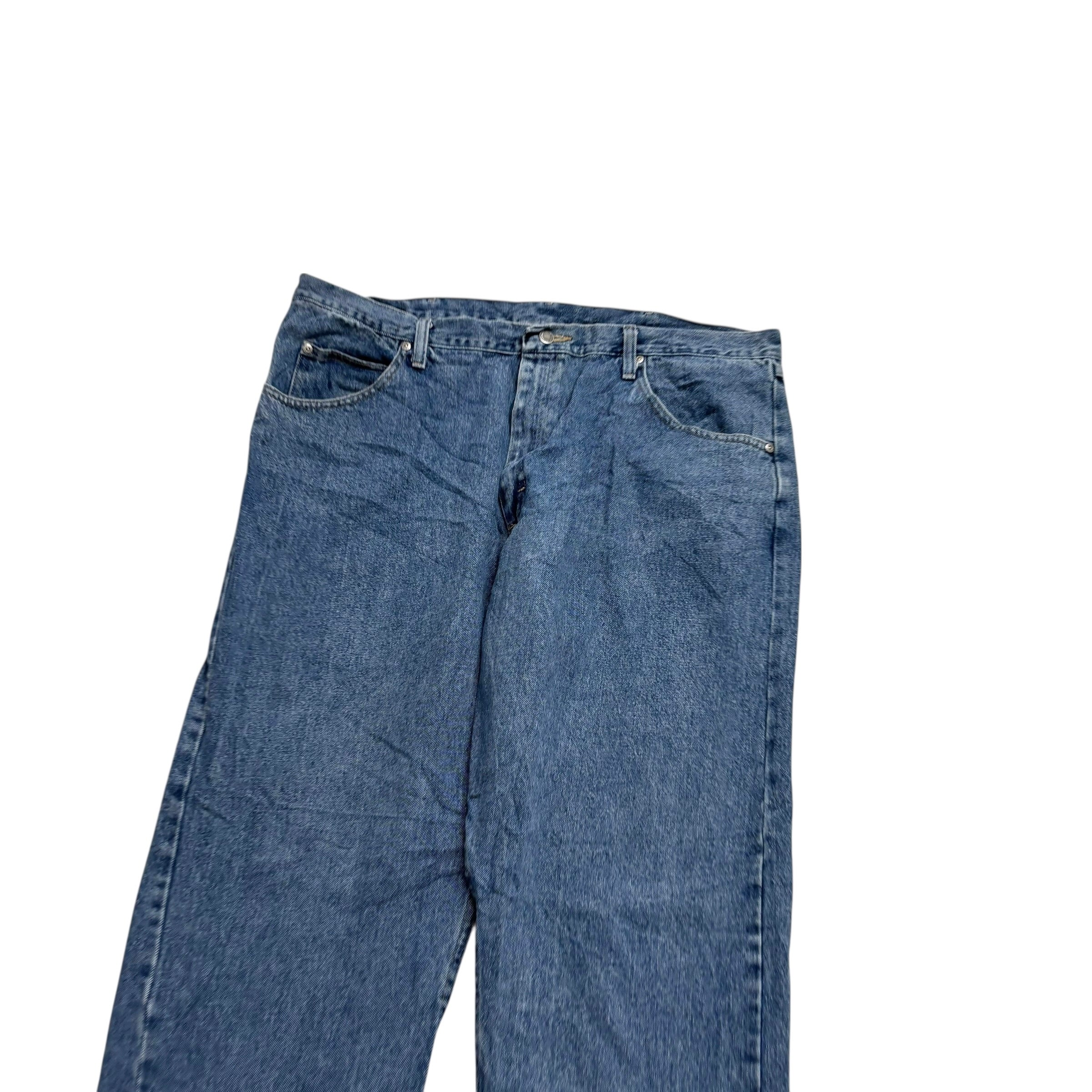 Wrangler Jeans W40 L30 Mens Light Blue Relaxed Straight Fit Denim (E)