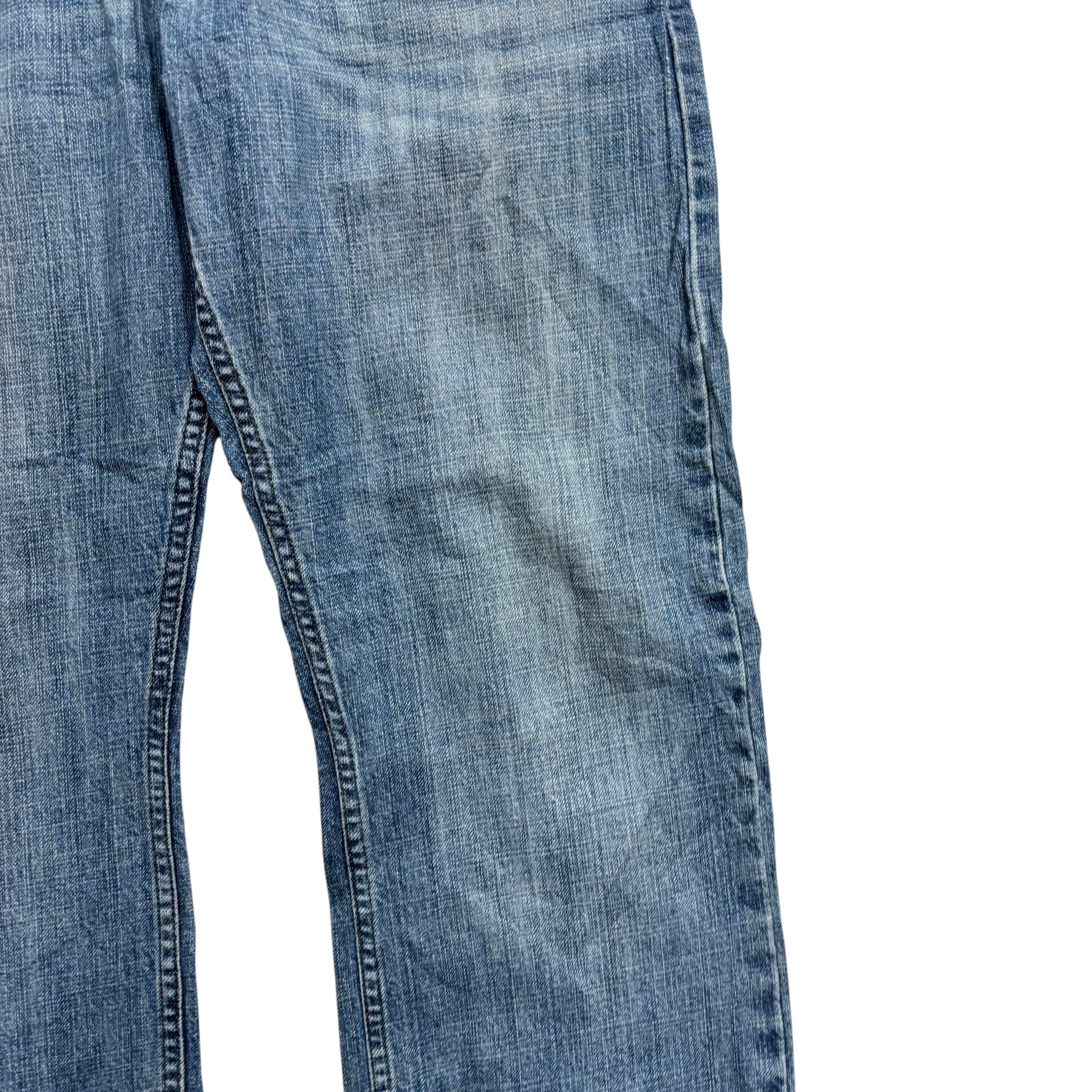 Levis 514 Jeans W36 L32 Mens Mid Blue Relaxed Straight Fit Denim