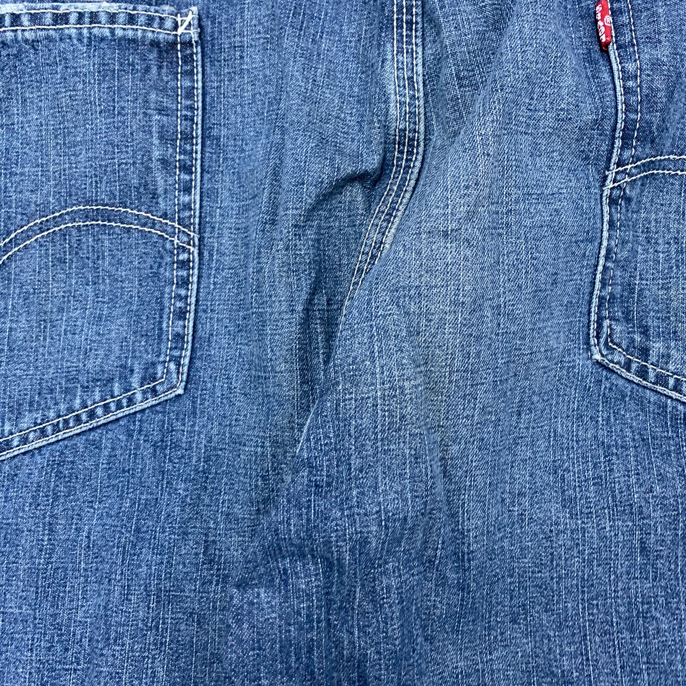 Levis Carpenter Jeans W44 L30 Mens Blue Baggy Straight Fit Workwear Denim