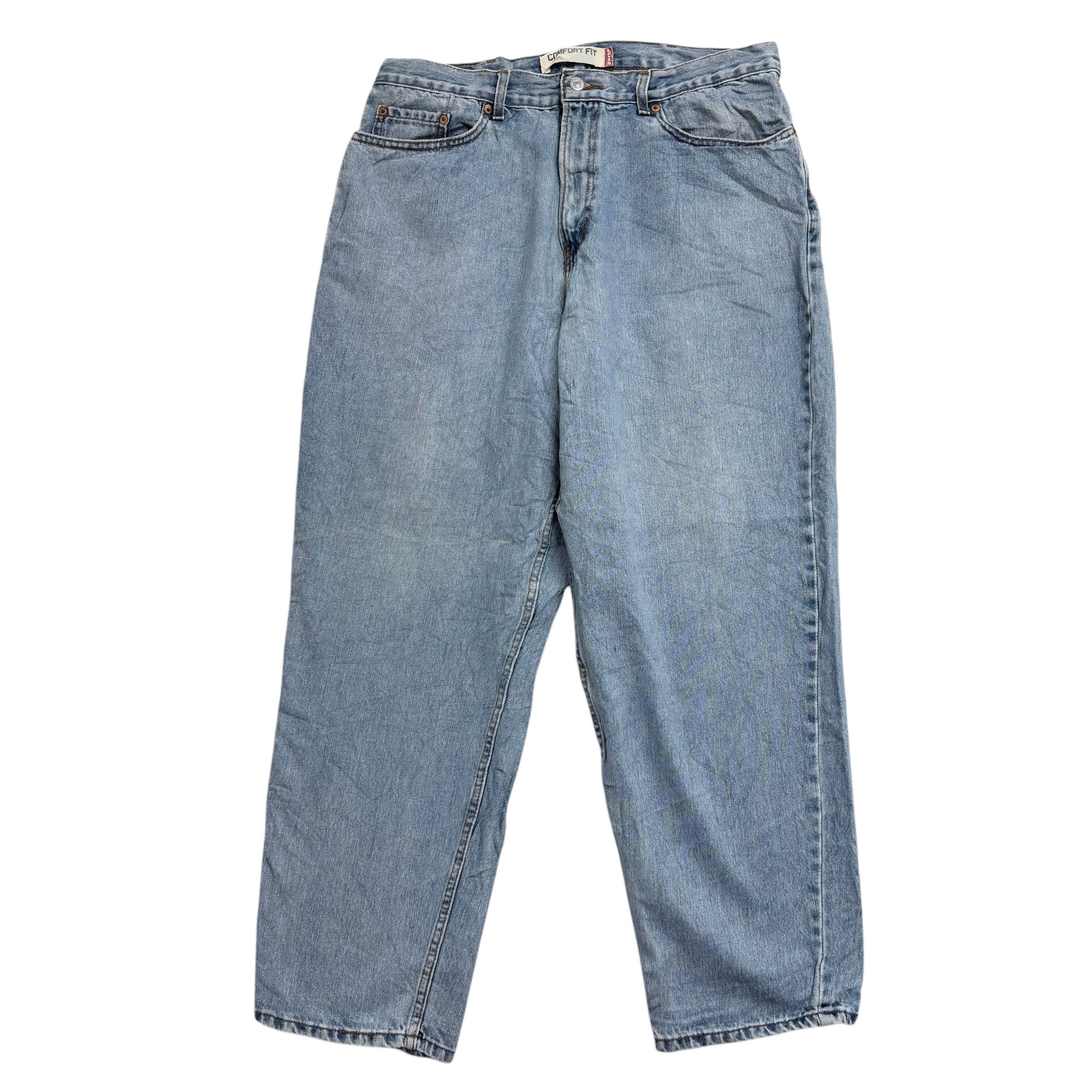 Levis 560 Jeans W38 L32 Mens Light Blue Baggy Relaxed Comfort Fit Vintage Denim