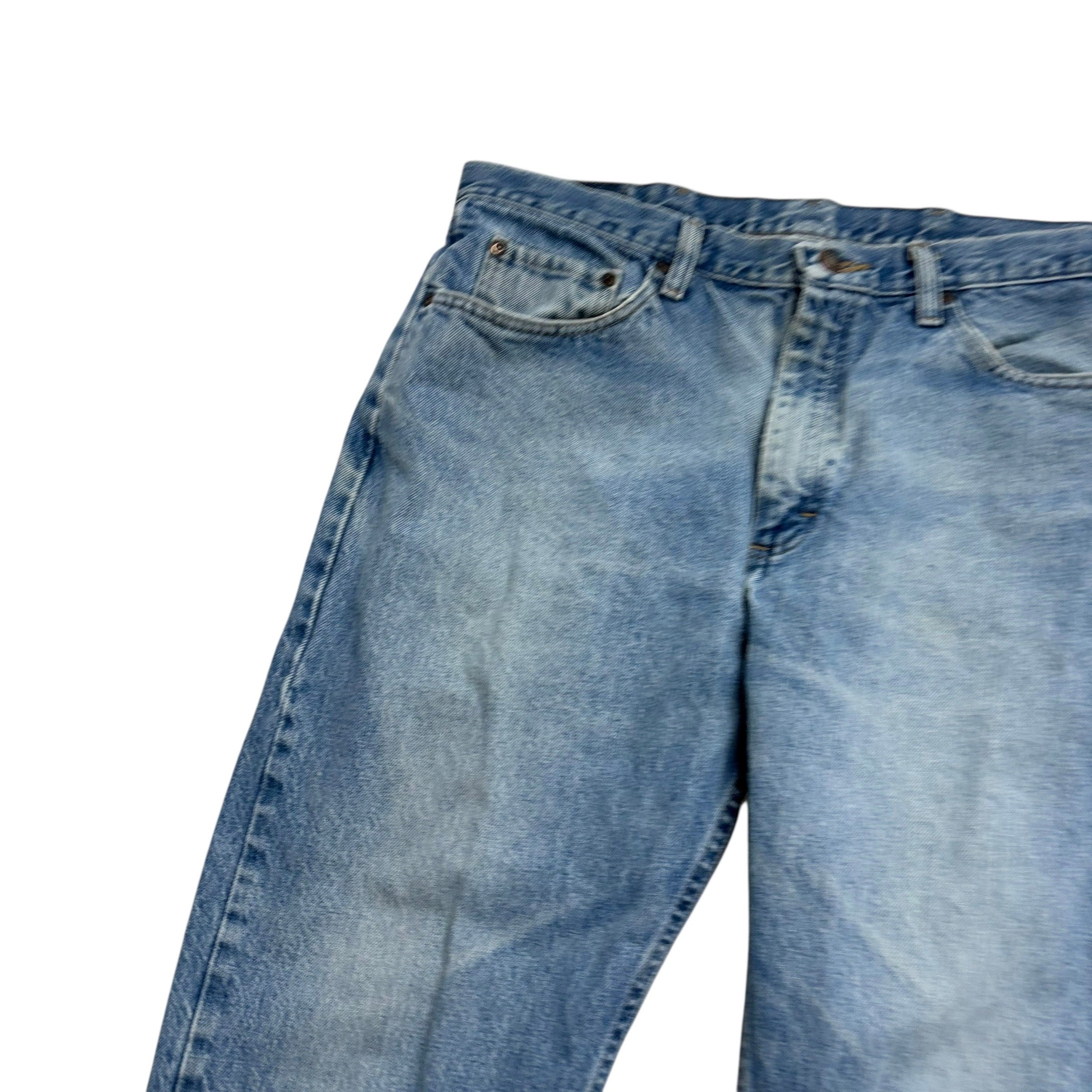 Wrangler Jeans W35 L25 Mens Light Blue Regular Straight Fit Denim