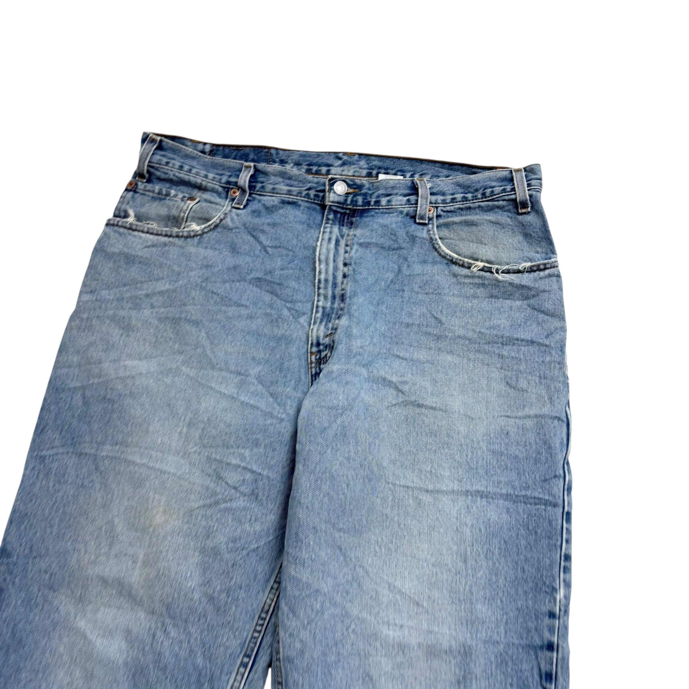 Levis 560 Jeans W38 L30 Mens Light Blue Baggy Relaxed Comfort Vintage Denim (F)