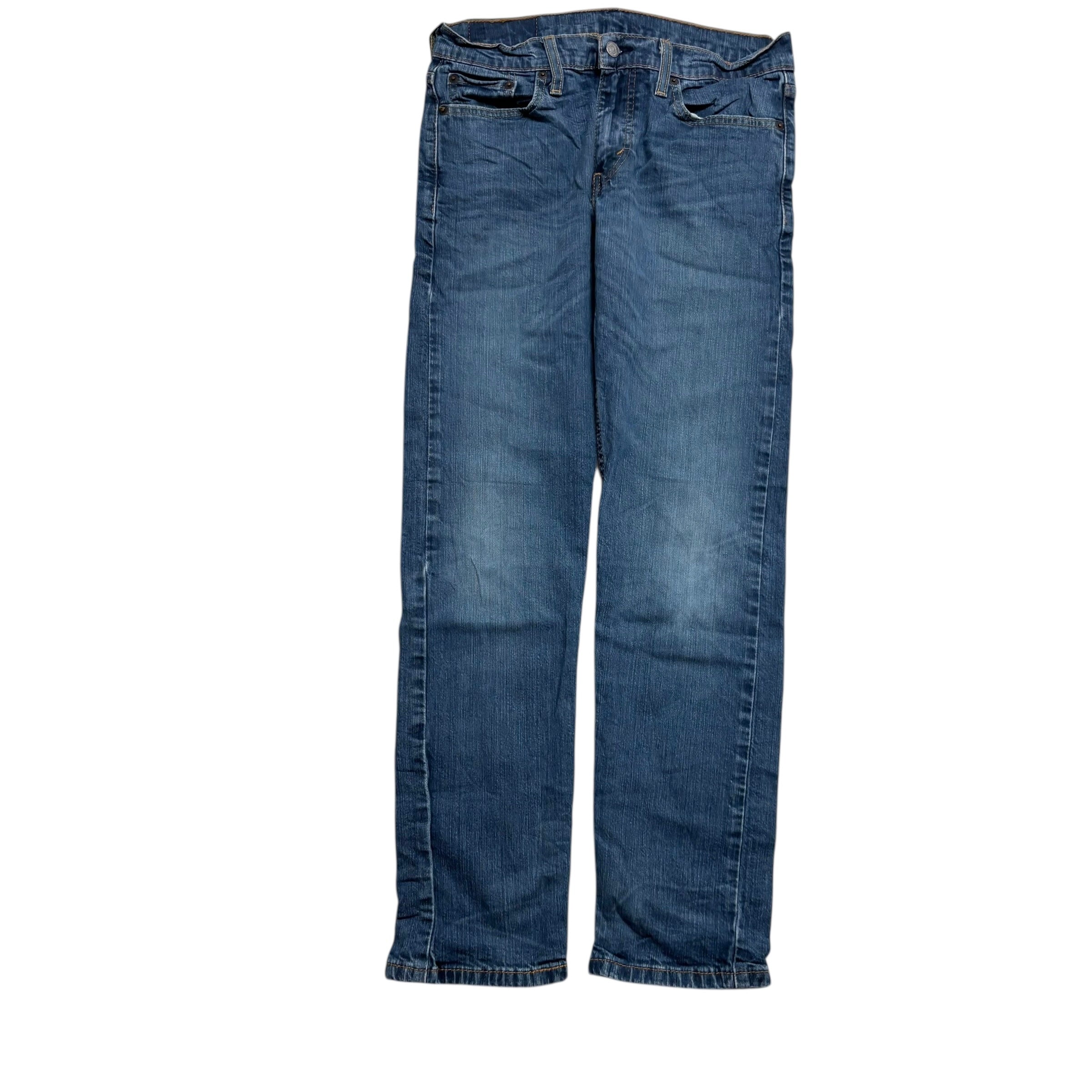 Levis 502 Jeans W30 L30 Mens Dark Blue Regular Tapered Fit Stretch Denim (E)