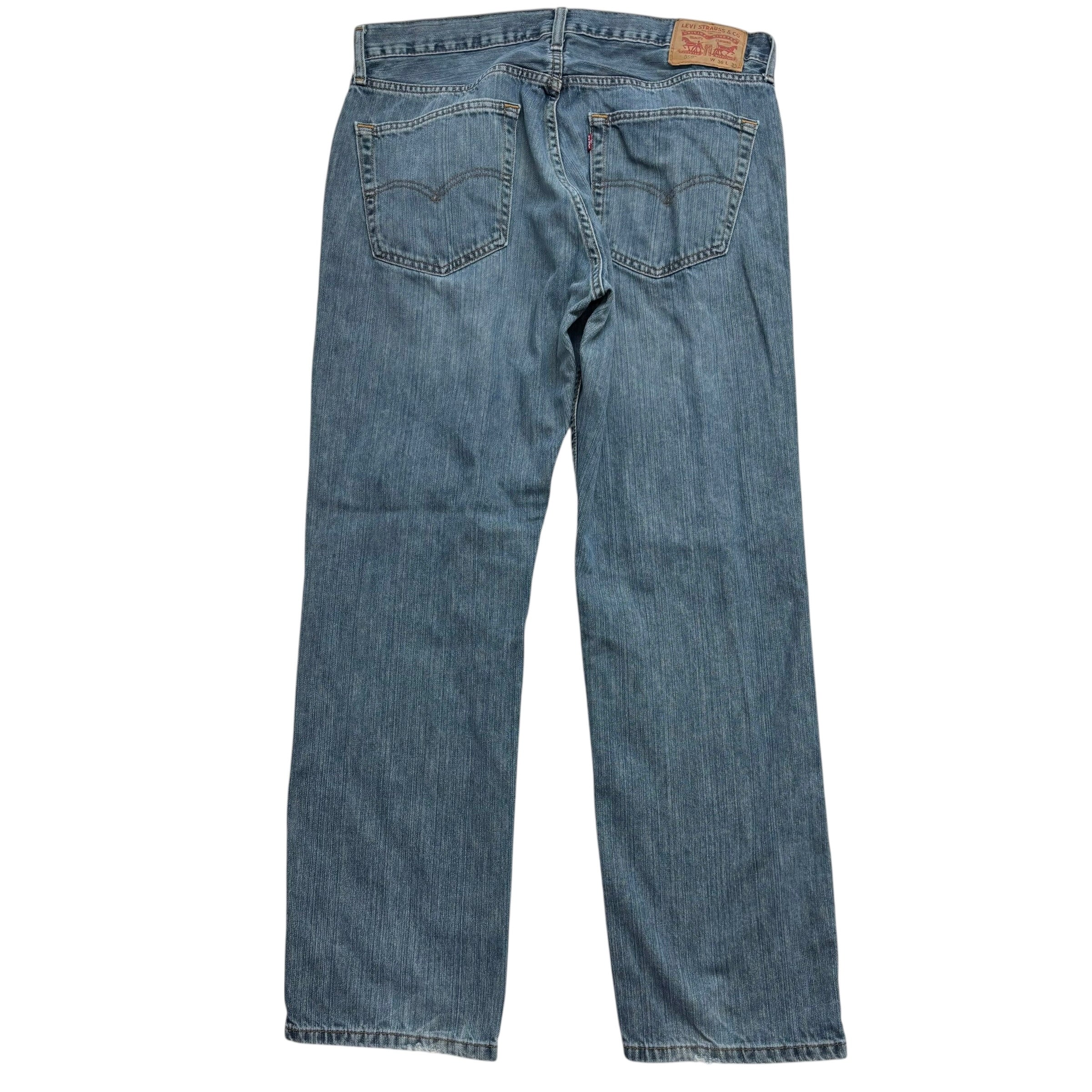 Levis 559 Jeans W36 L32 Mens Blue Baggy Relaxed Straight Fit Denim