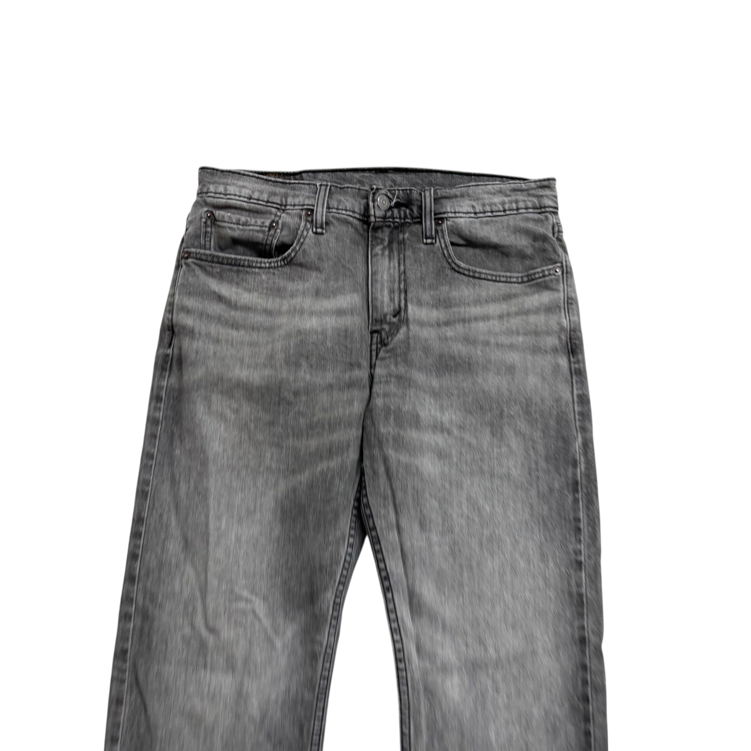 Levis 502 Jeans W32 L31 Mens Grey Regular Tapered Fit Stretch Denim