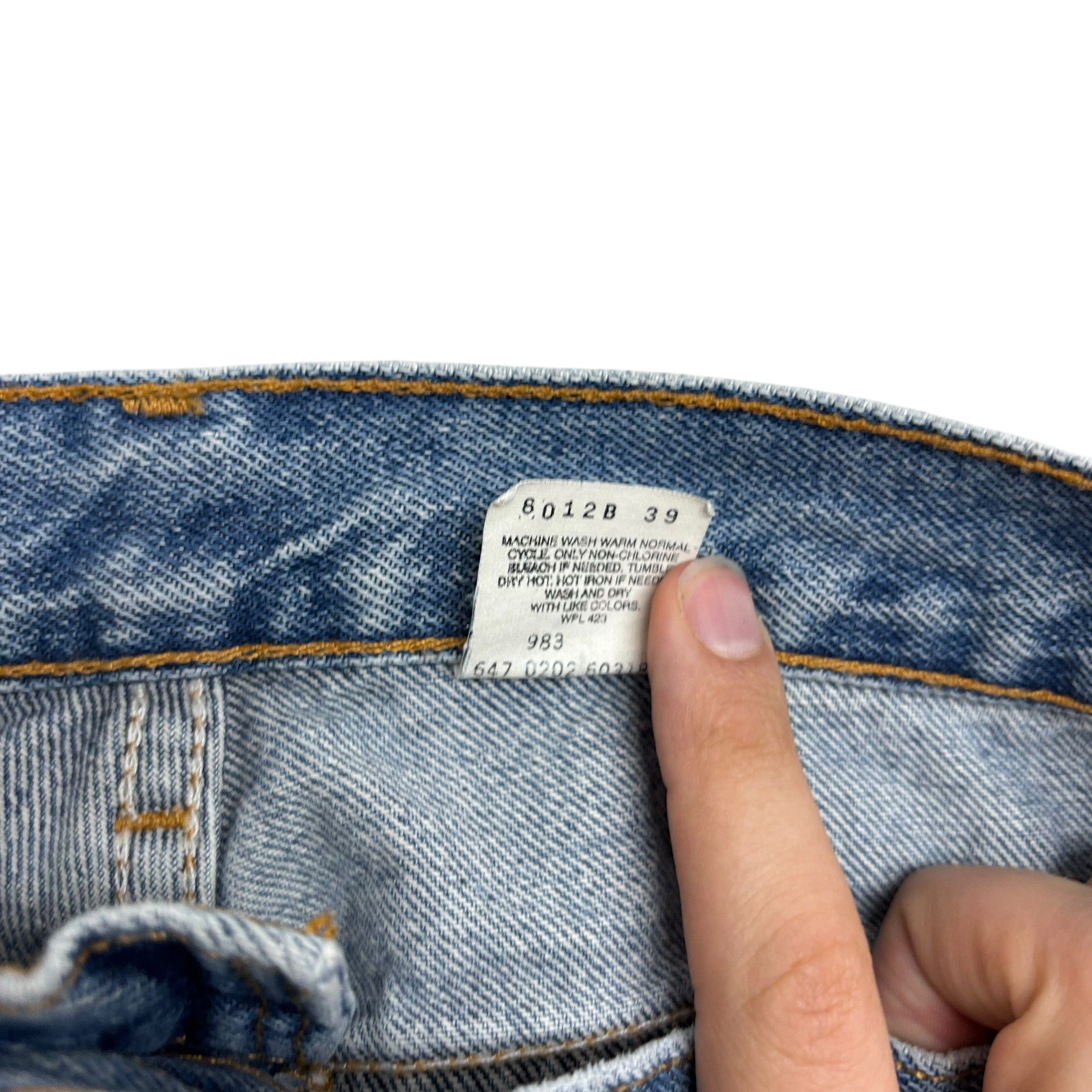 Levis 550 Jeans W32 L32 Womens Mid Blue Relaxed Tapered Fit Vintage