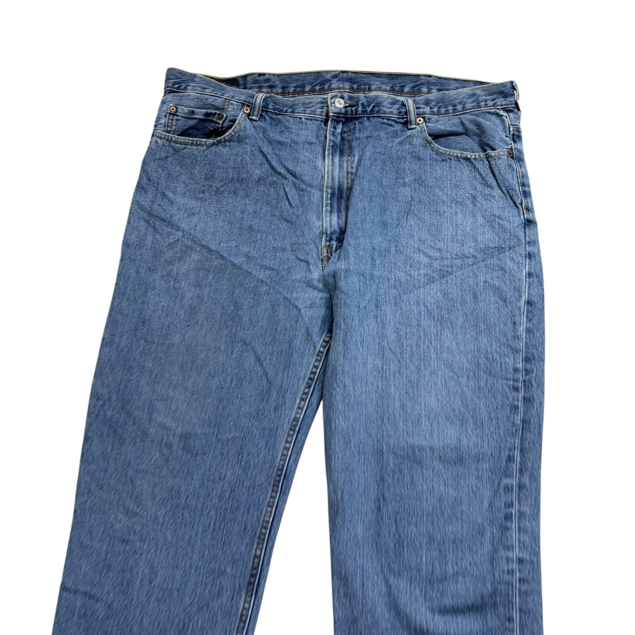 Levis 550 Jeans W44 L32 Mens Light Blue Baggy Relaxed Straight Fit Denim