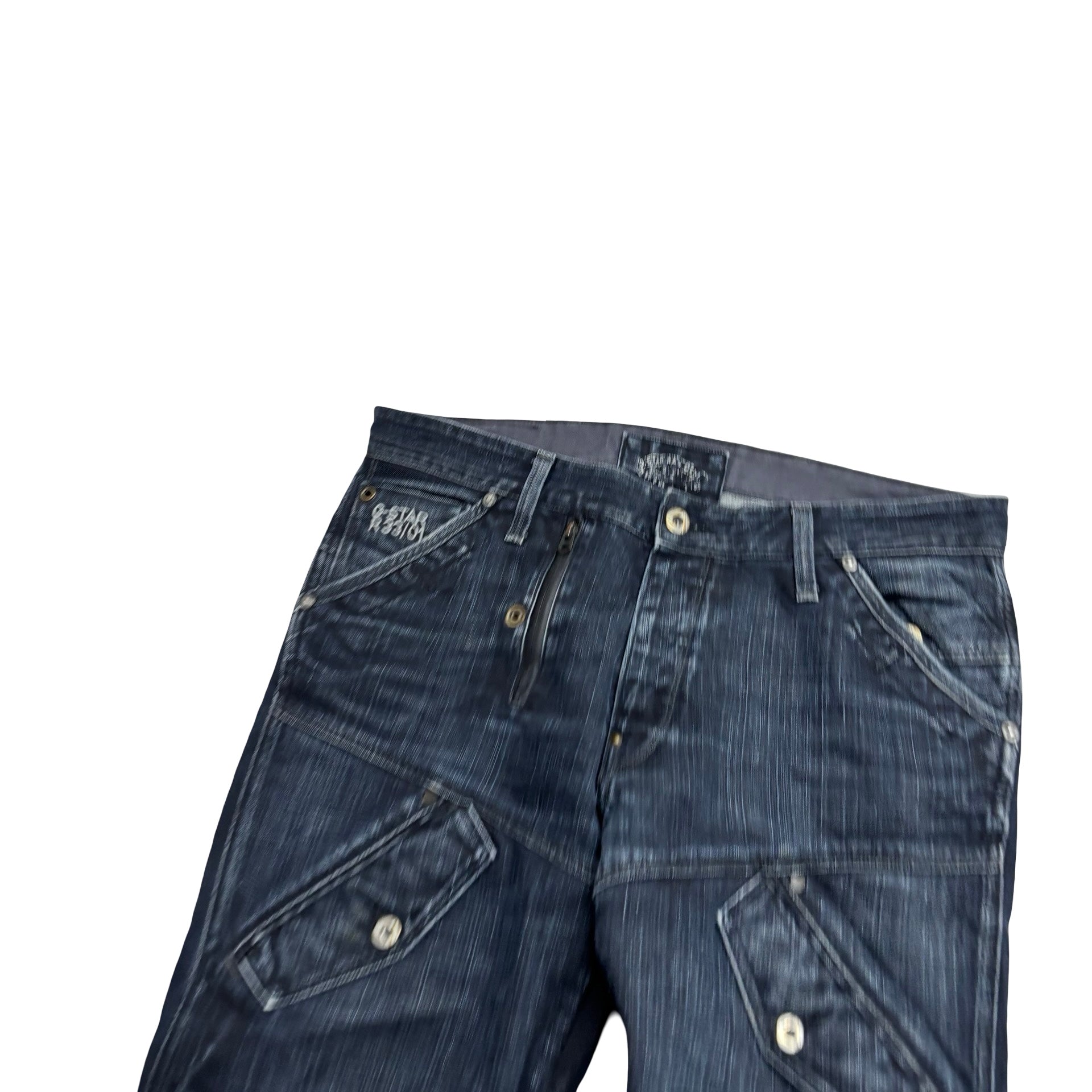 G Star Scuba Tapered Jeans W36 L33 Mens Dark Blue Vintage Denim 5620 (E)