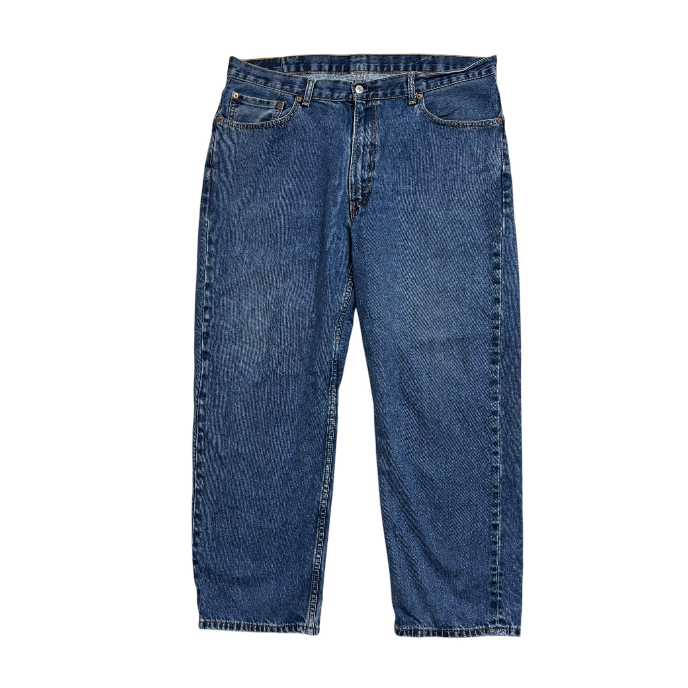 Levis 550 Jeans W40 L30 Mens Mid Blue Baggy Relaxed Straight Fit Denim (E)