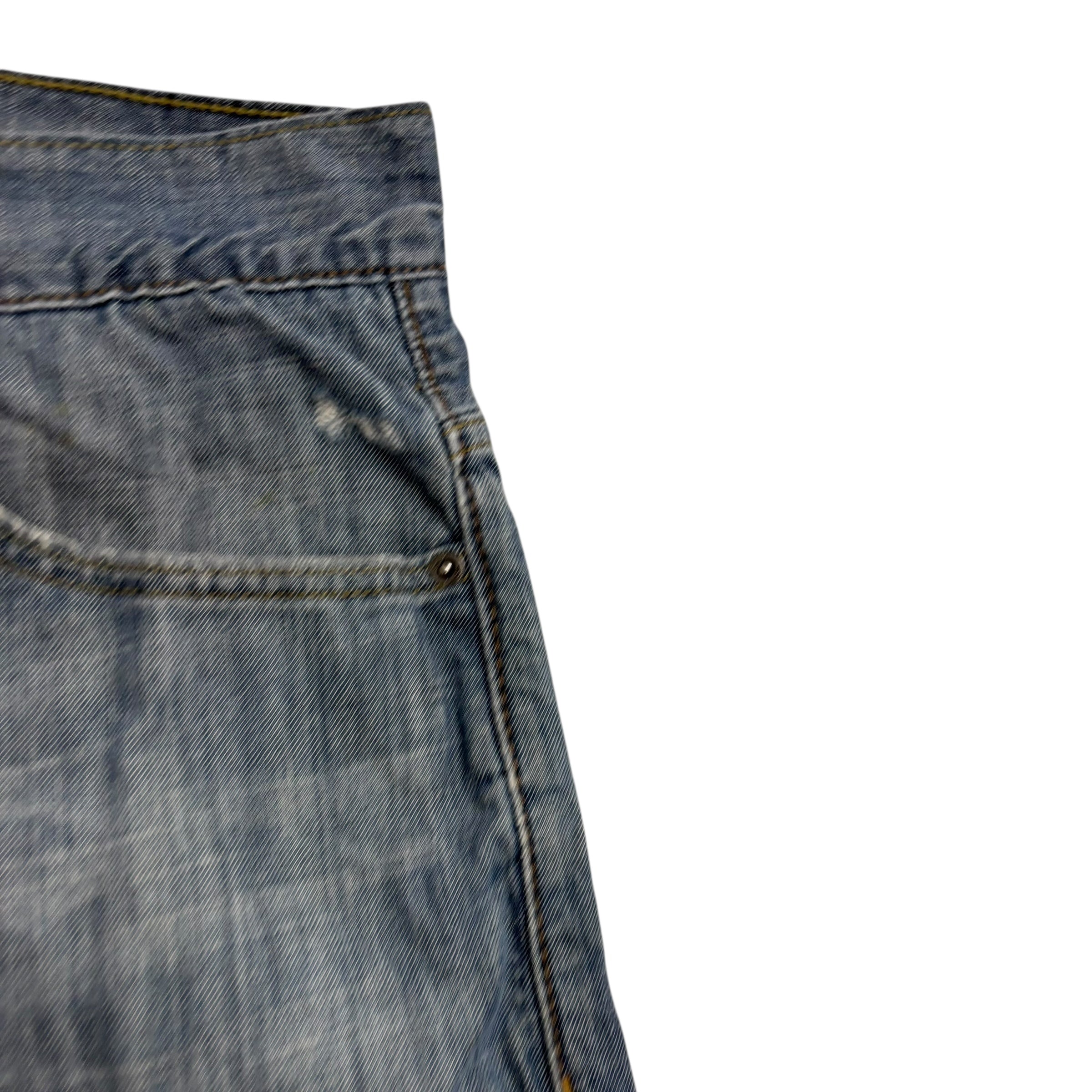 Levis 549 Jeans W42 L32 Mens Silver Blue Baggy Relaxed Straight Vintage Denim