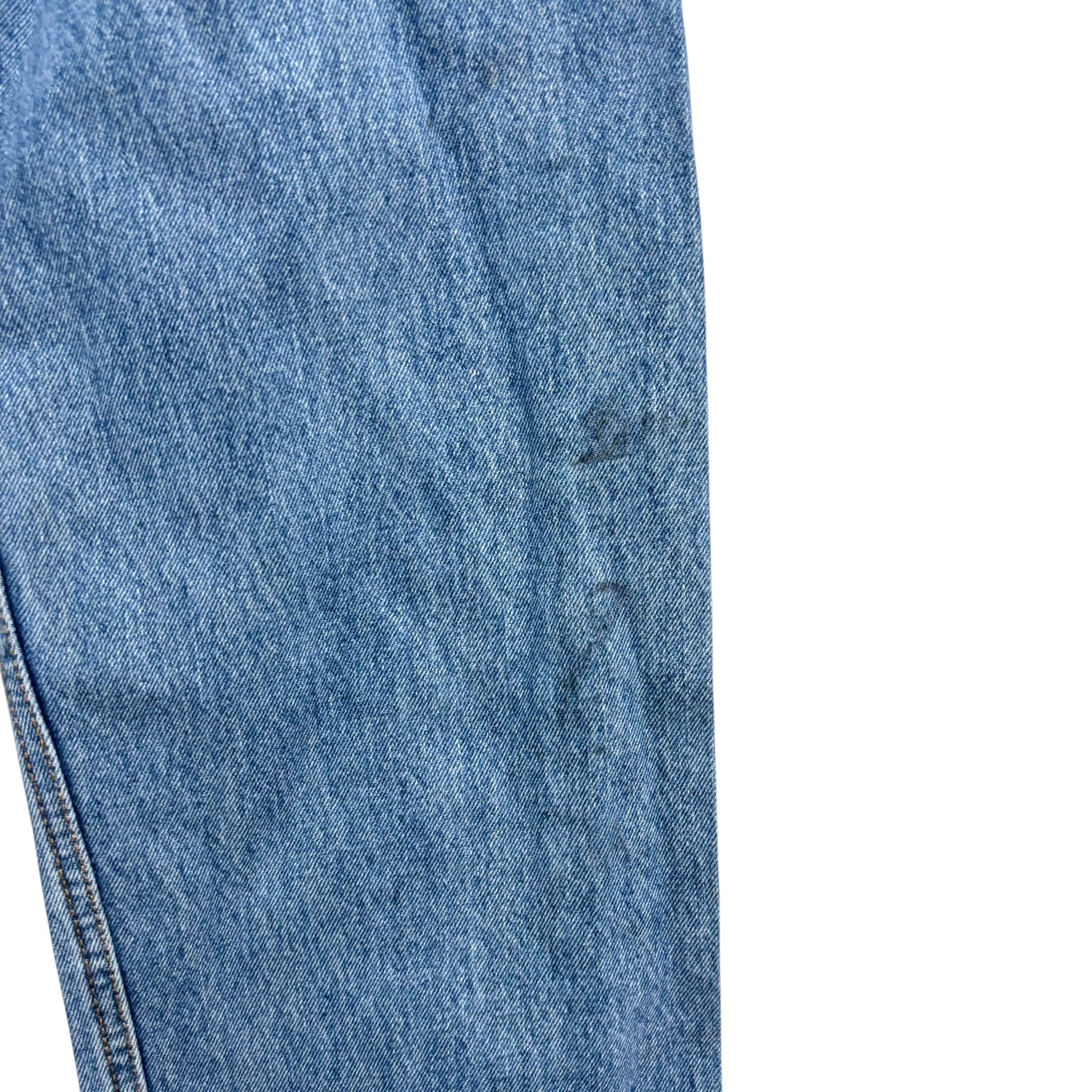 Levis 505 Jeans W32 L28 Mens Mid Blue Regular Straight Fit Denim