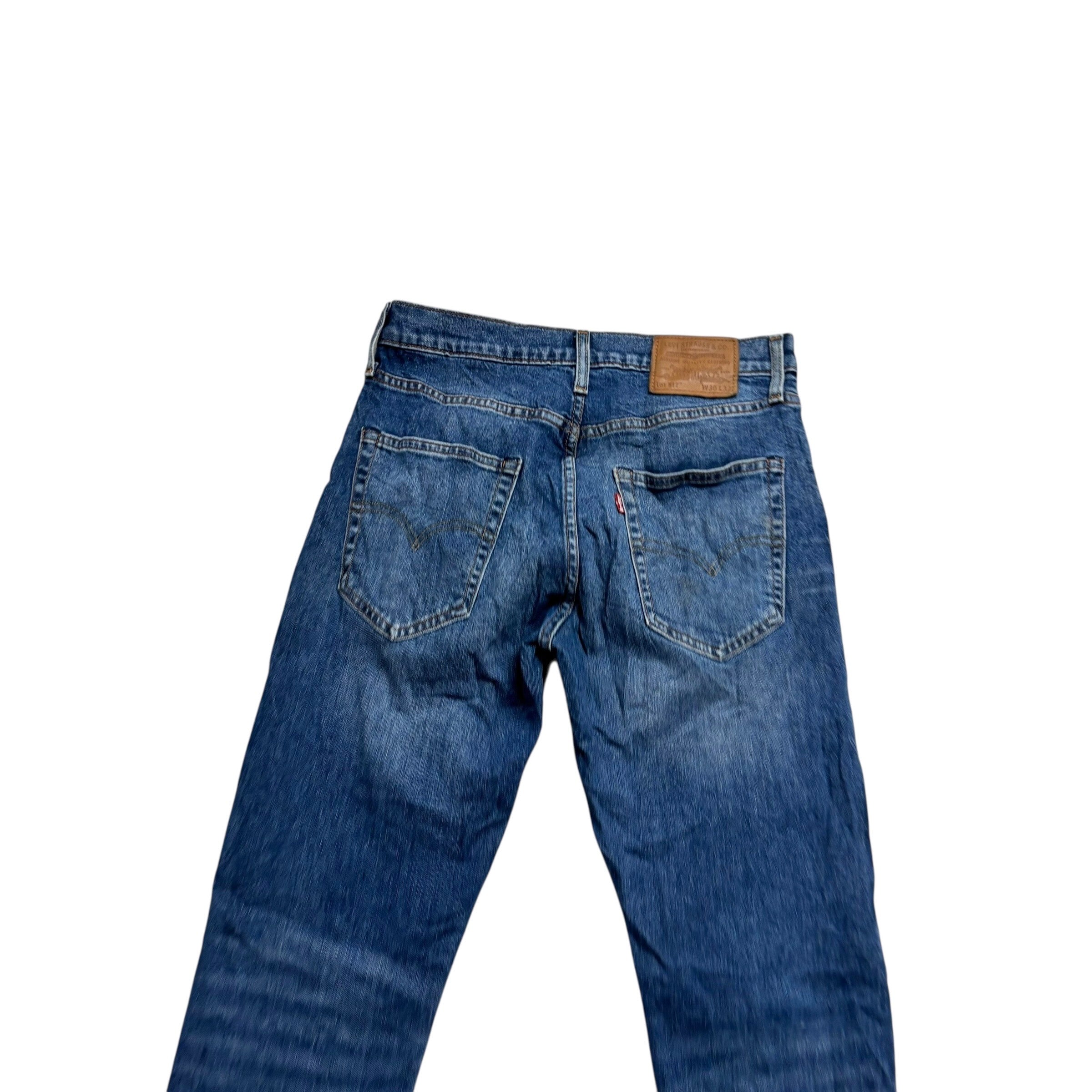 Levis 512 Jeans W30 L32 Mens Mid Blue Slim Tapered Fit Stretch Premium Denim