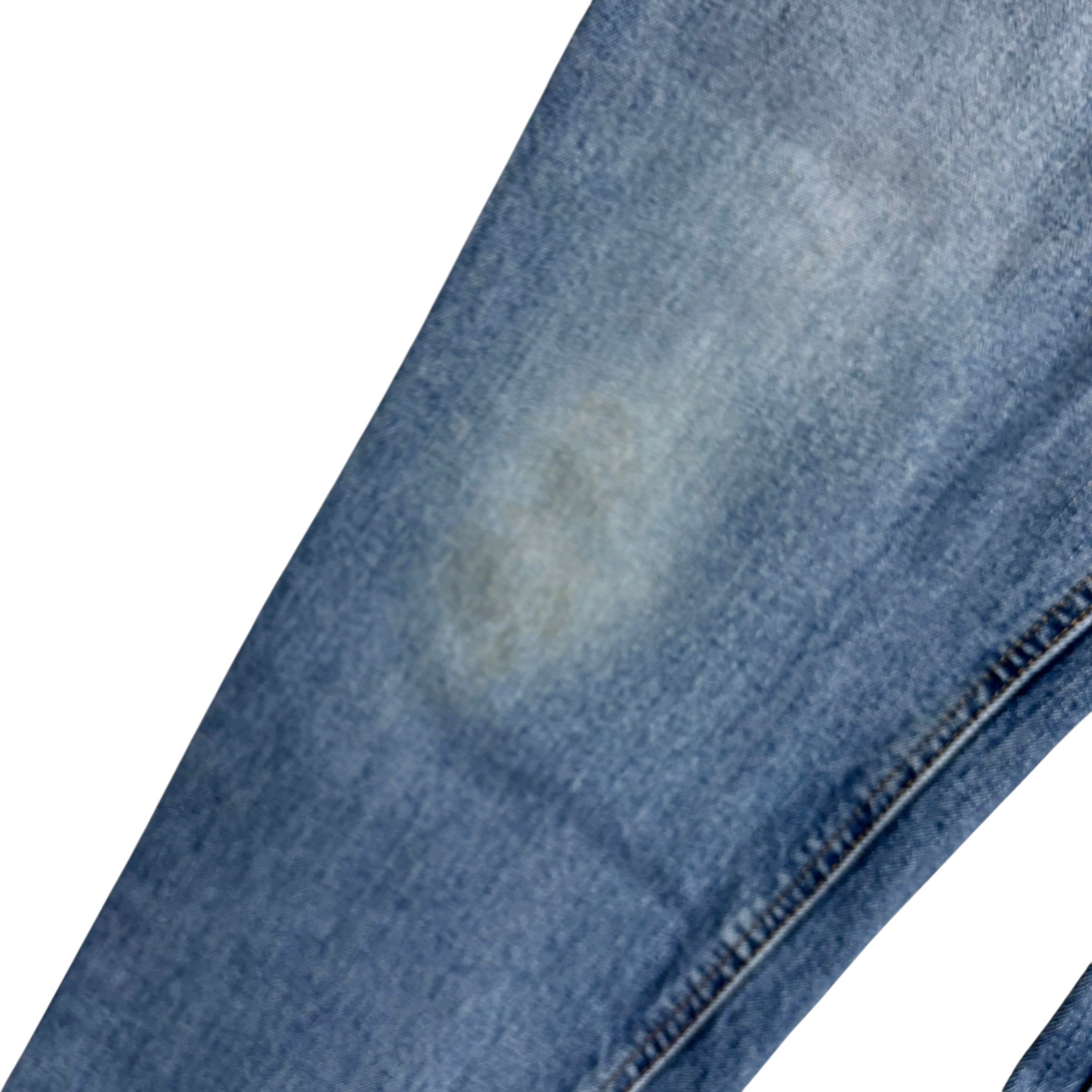 Levis 541 Jeans W38 L29 Mens Mid Blue Athletic Tapered Fit Stretch Denim (F)