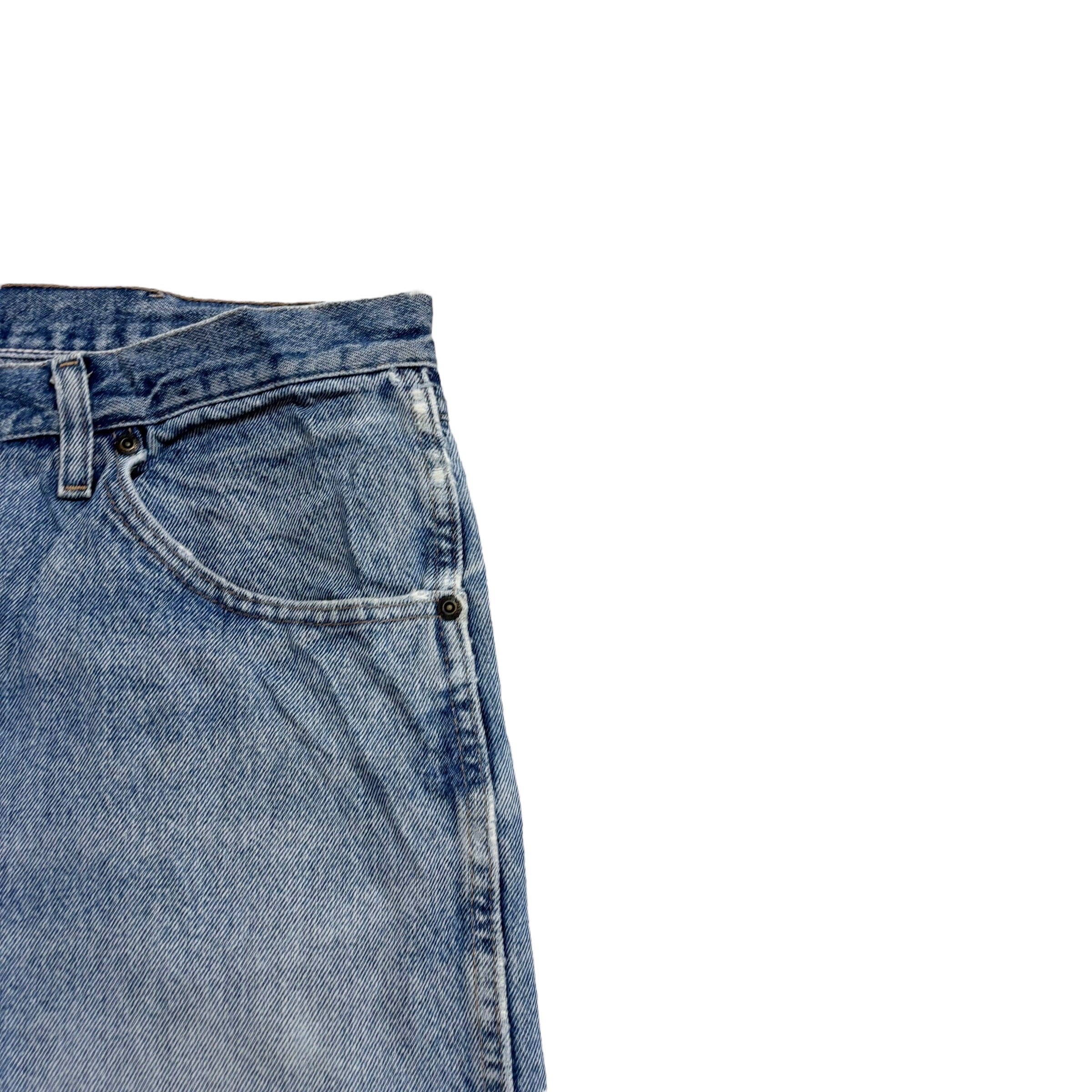 Wrangler Jeans W40 L30 Mens Regular Straight Fit Light Blue Vintage Denim