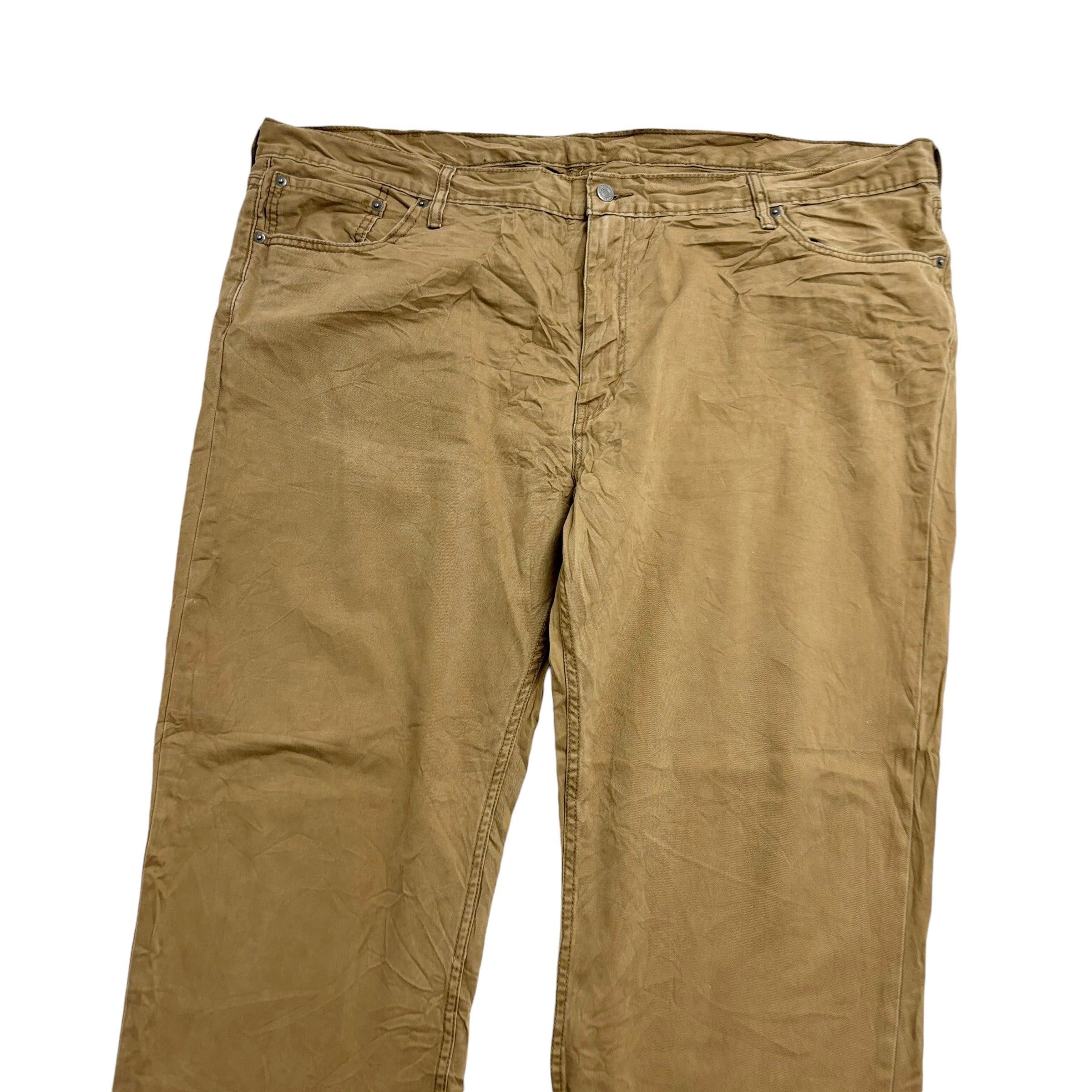 Levis 514 Trousers W50 L32 Mens Golden Brown Regular Straight Fit Cotton Pants