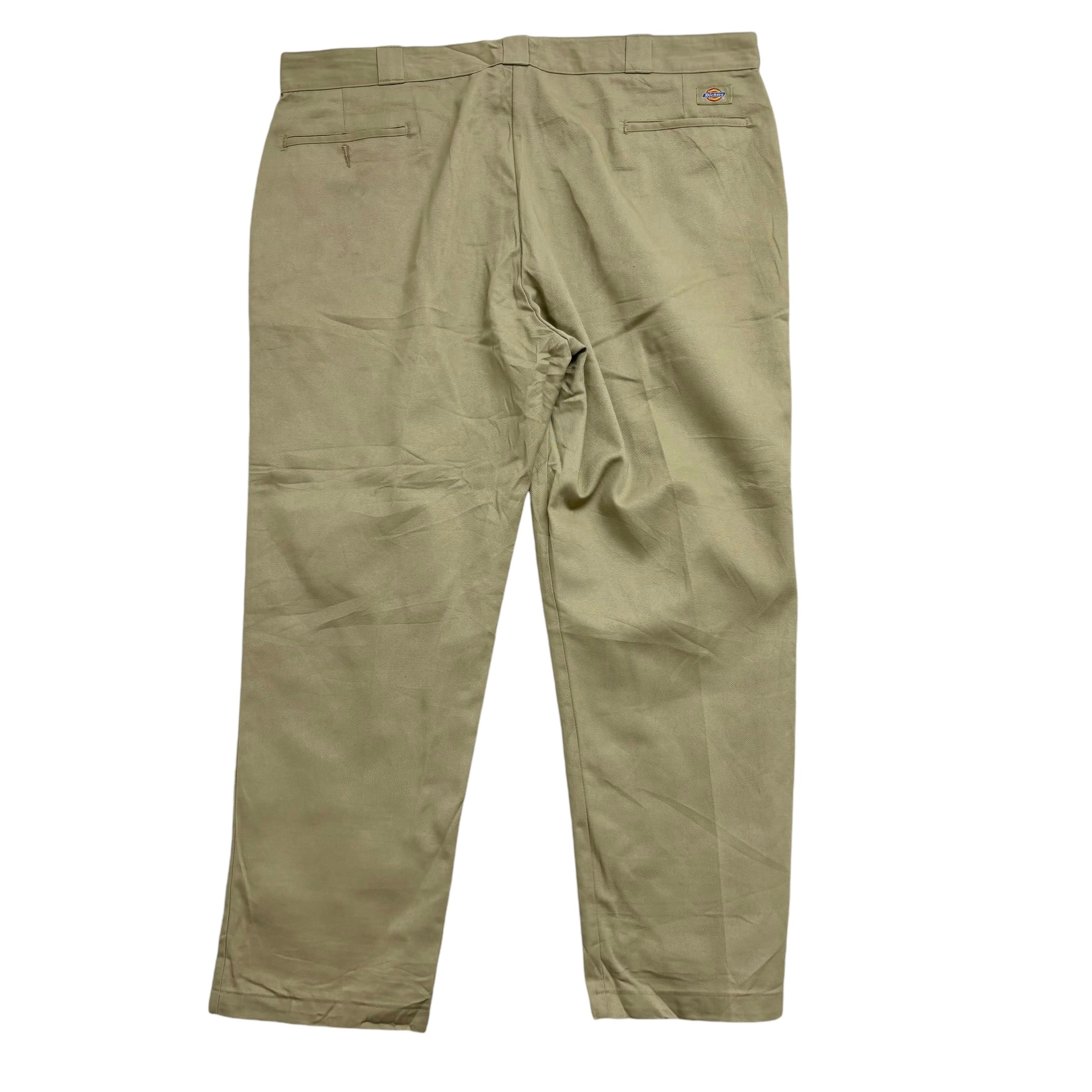 Dickies 874 Trousers W44 L30 Mens Beige Pants Original Straight Fit Workwear