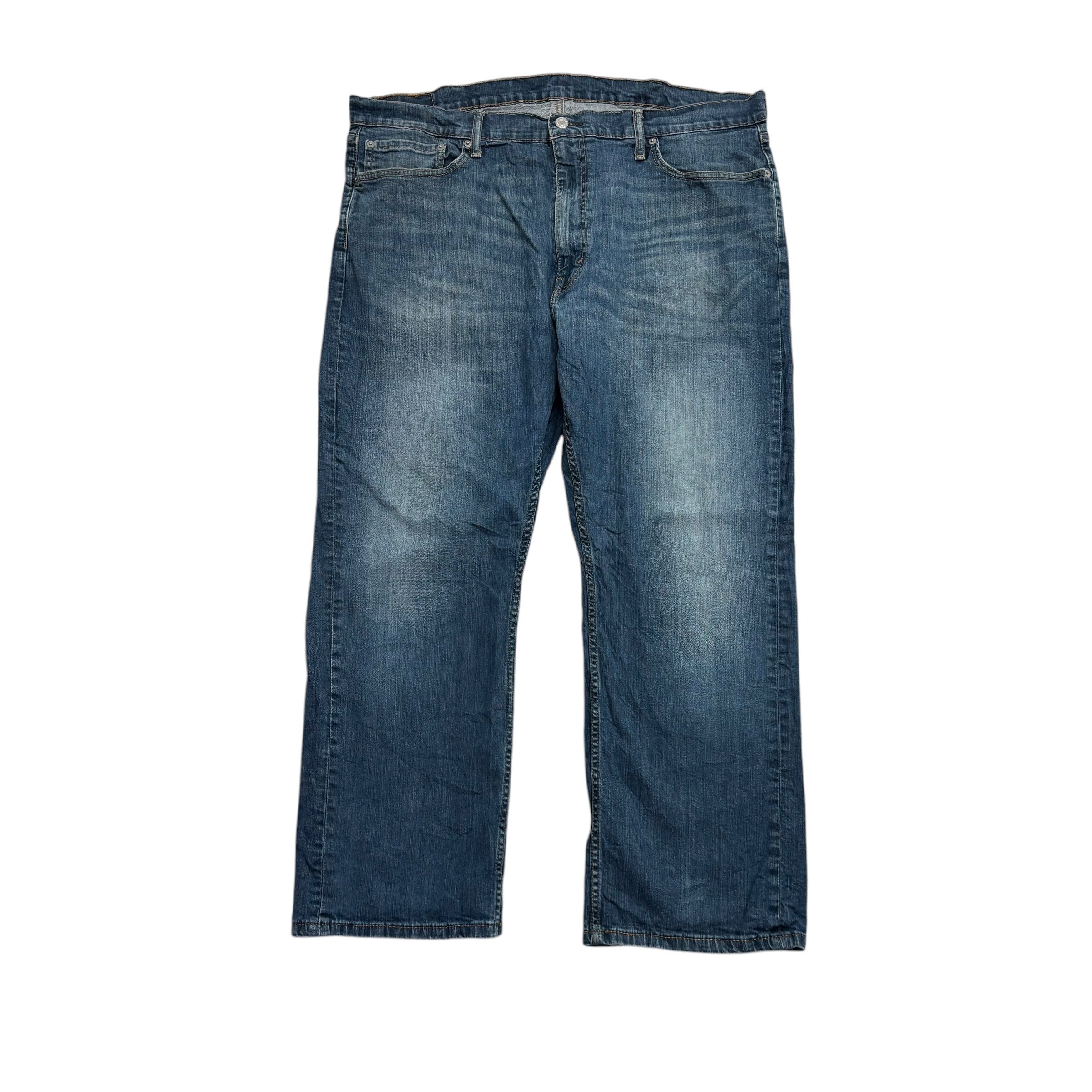 Levis 559 Jeans W42 L30 Mens Dark Blue Relaxed Straight Fit Stretch Denim (E)