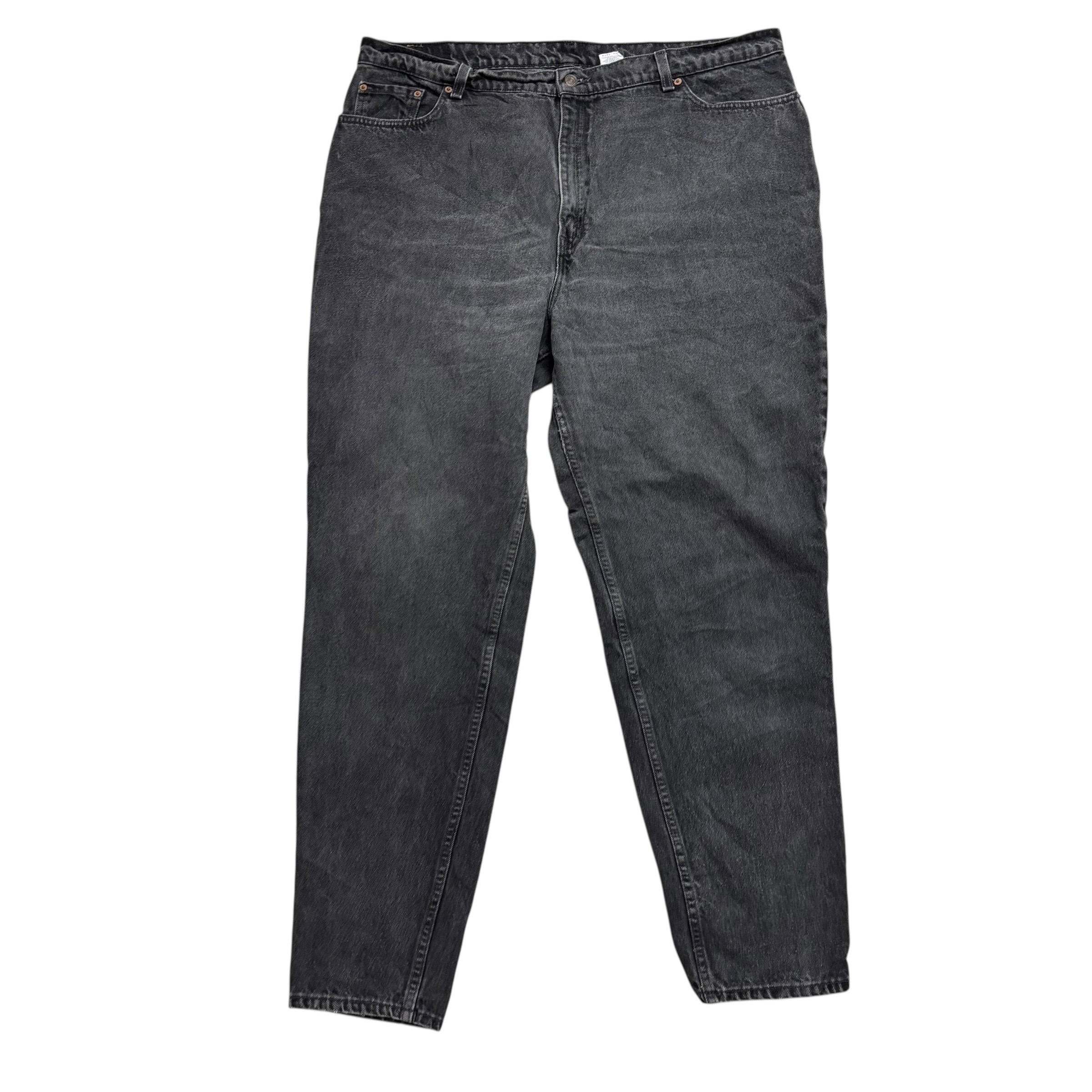 Levis 550 Jeans W44 L33 Womens Black Relaxed Taper USA Made Vintage